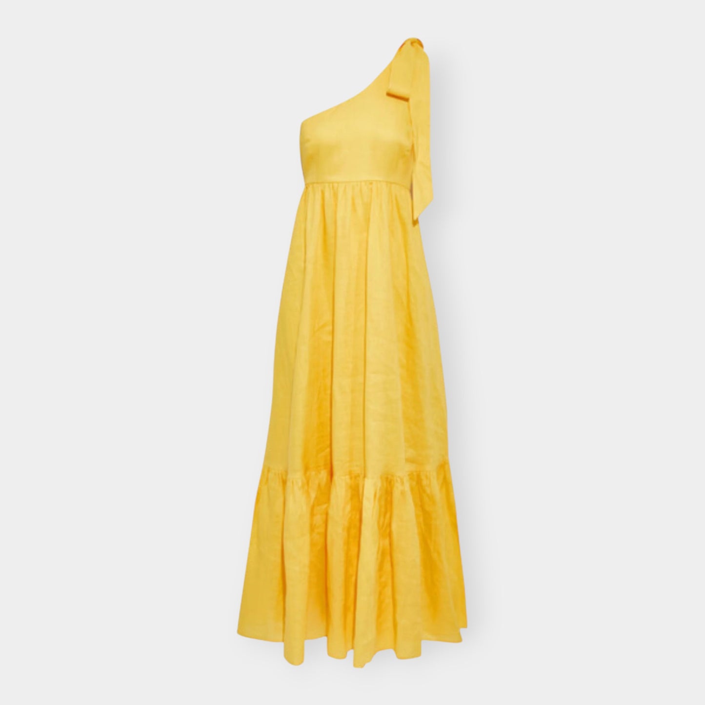 Zimmermann Bright Yellow Juliette Linen Maxi Dress 1 ~ AU8