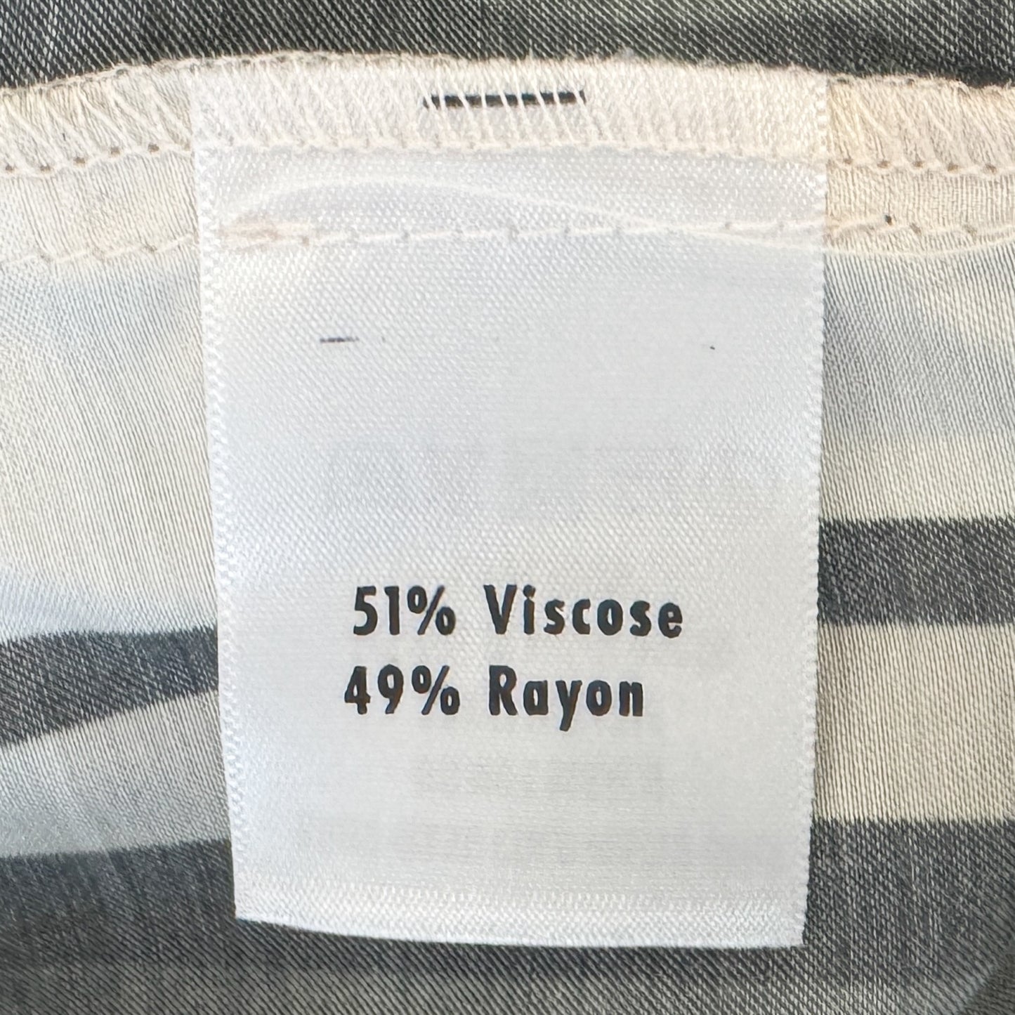 Kamare Brown Cream Stripe Viscose Rayon Aria Top AU16 [NEW]