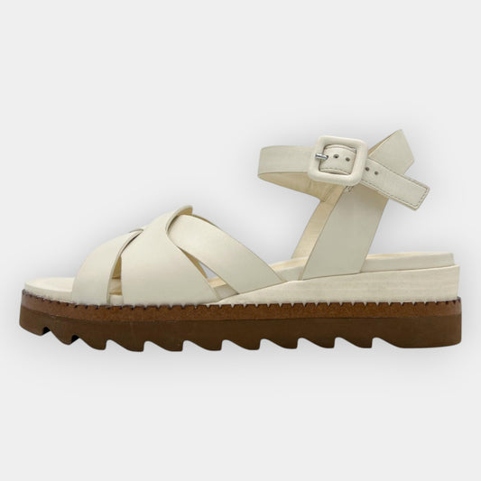 Karida 1912 Off White Leather Sandals Shoes EU40 ~ AU9 [NEW]