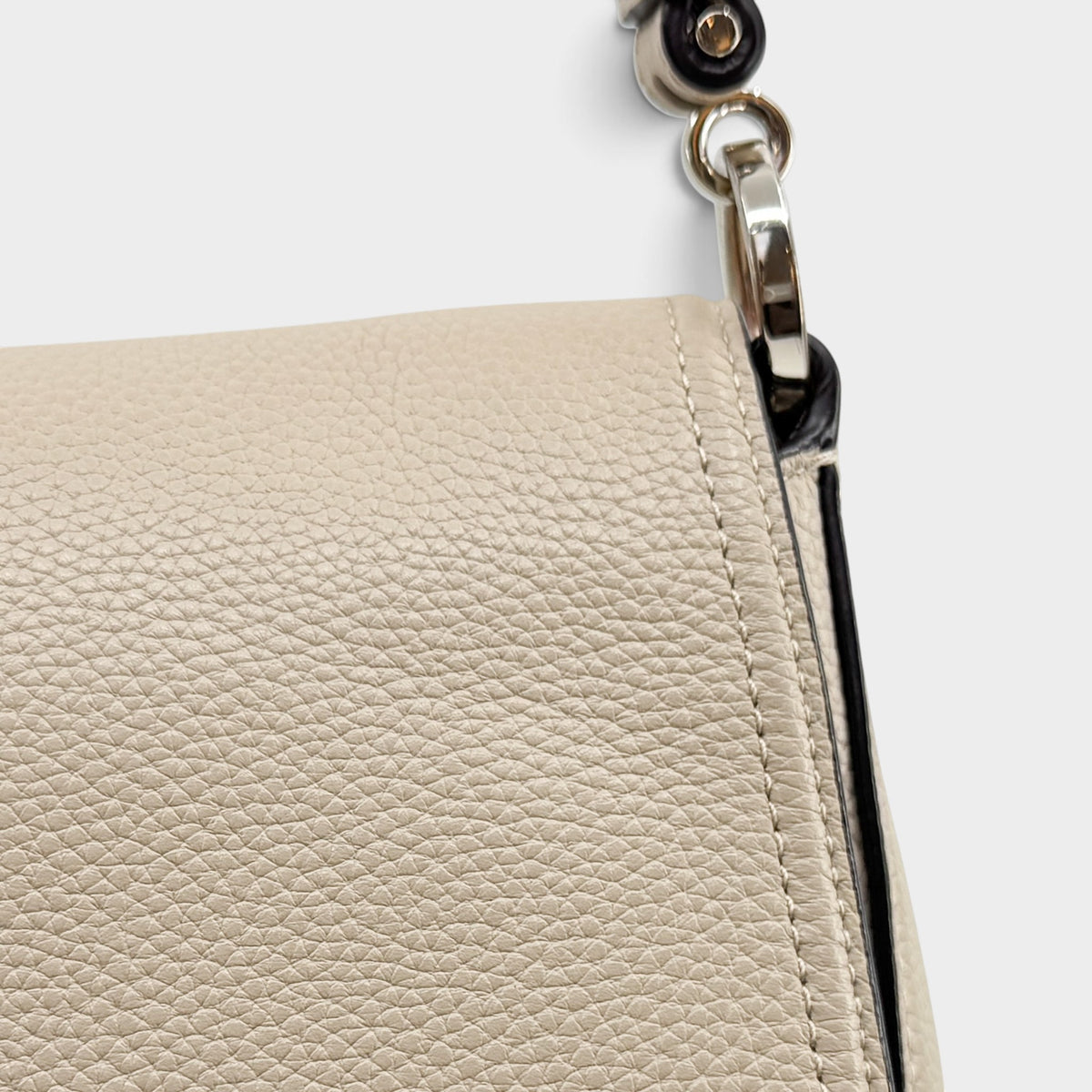 Kate Spade Hudson Beige Pebbled Leather Convertible Shoulder Crossbody Bag