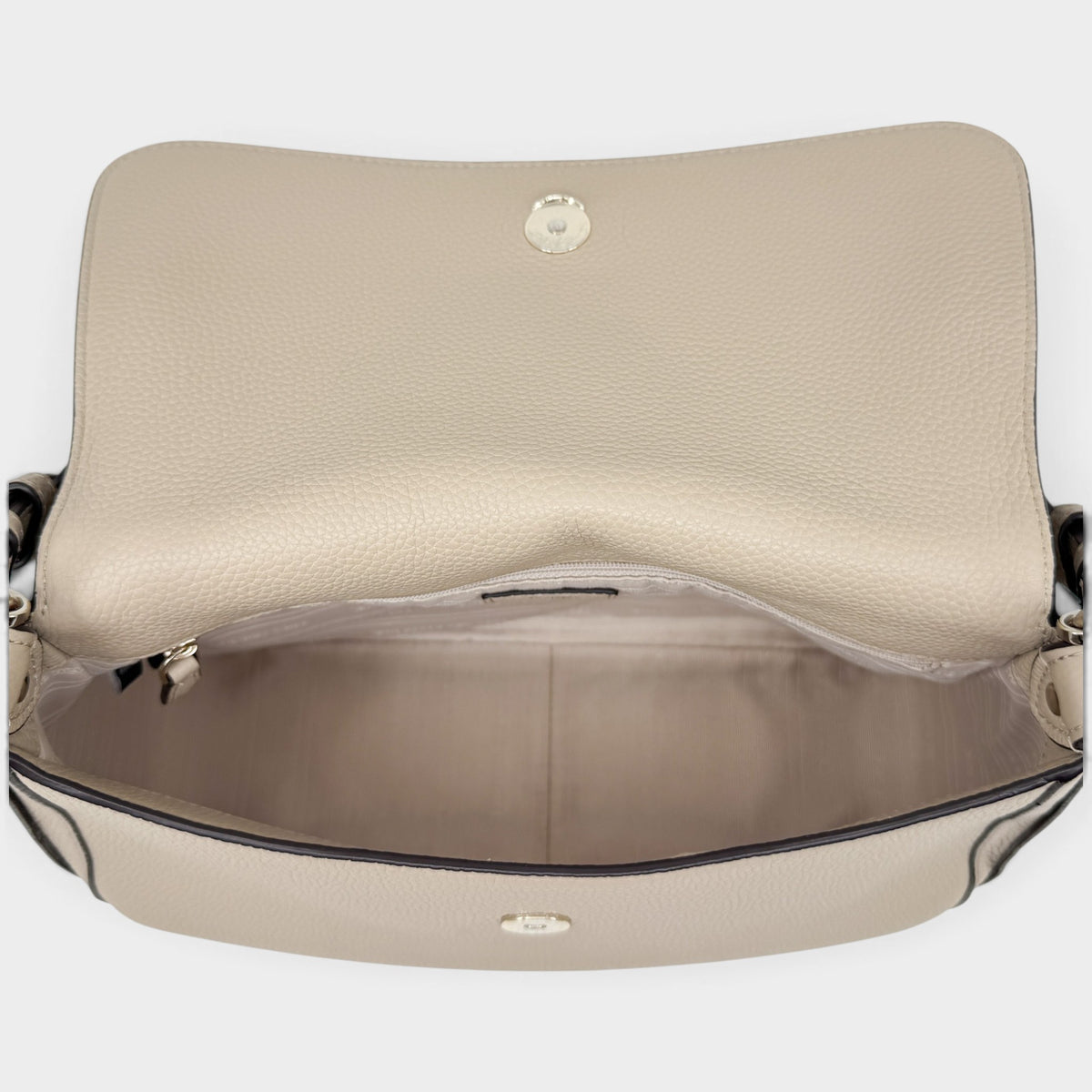 Kate Spade Hudson Beige Pebbled Leather Convertible Shoulder Crossbody Bag