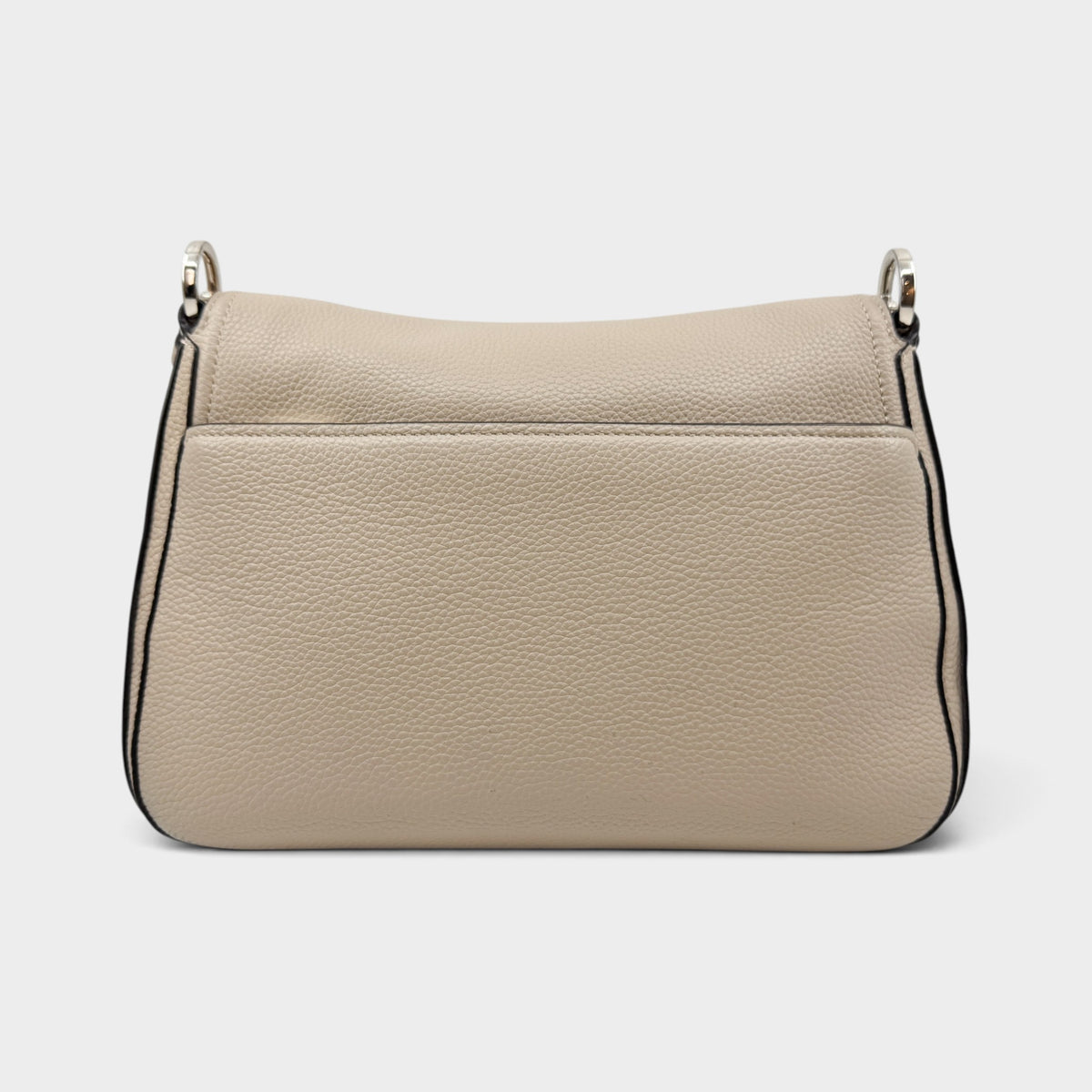 Kate Spade Hudson Beige Pebbled Leather Convertible Shoulder Crossbody Bag