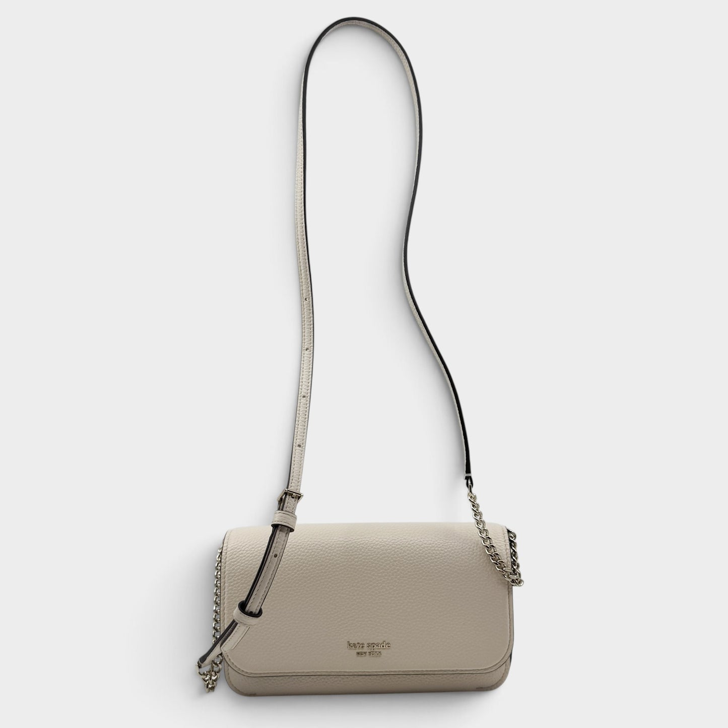 Kate Spade Off White Leather Ava Wallet Crossbody Bag