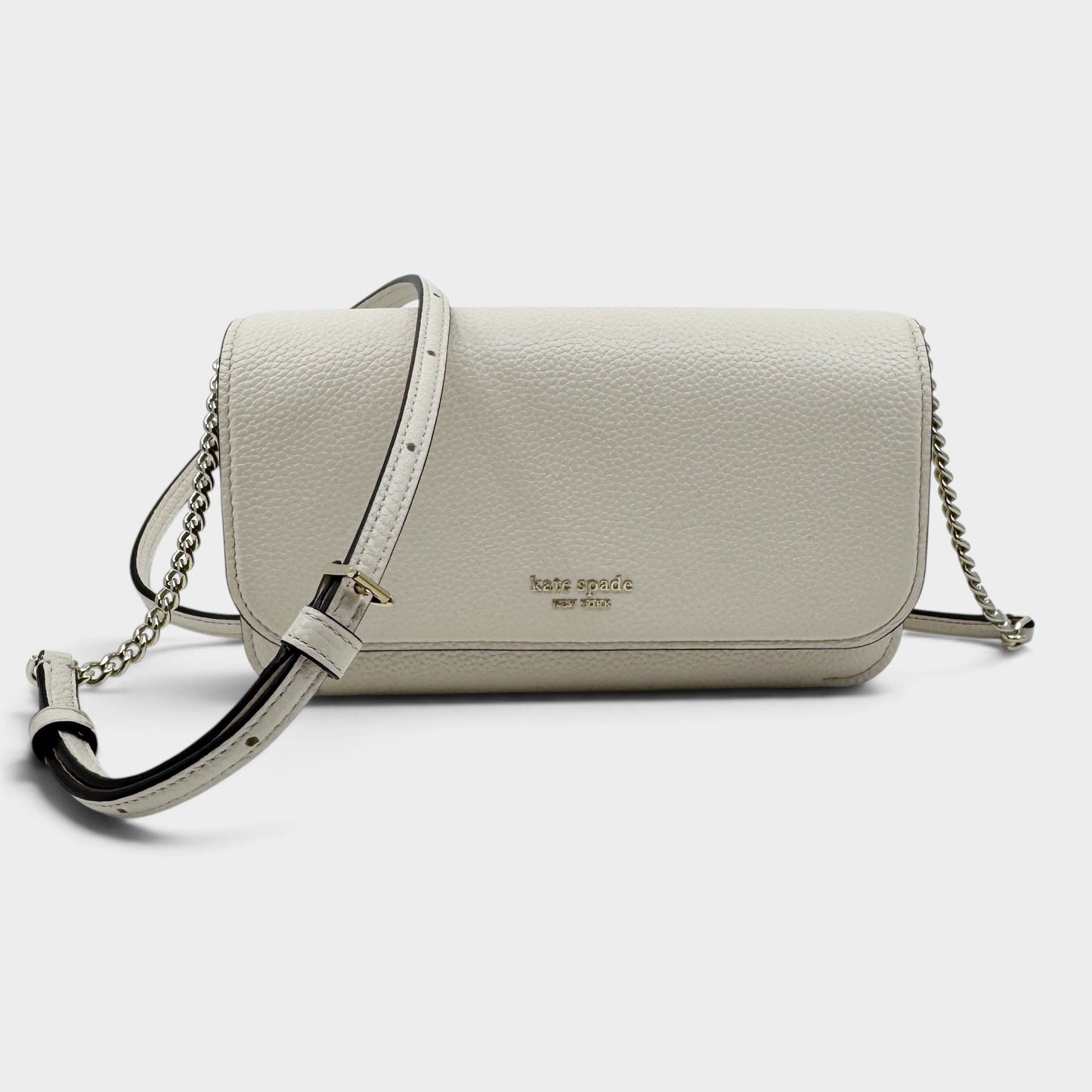 Kate Spade Off White Leather Ava Wallet Crossbody Bag