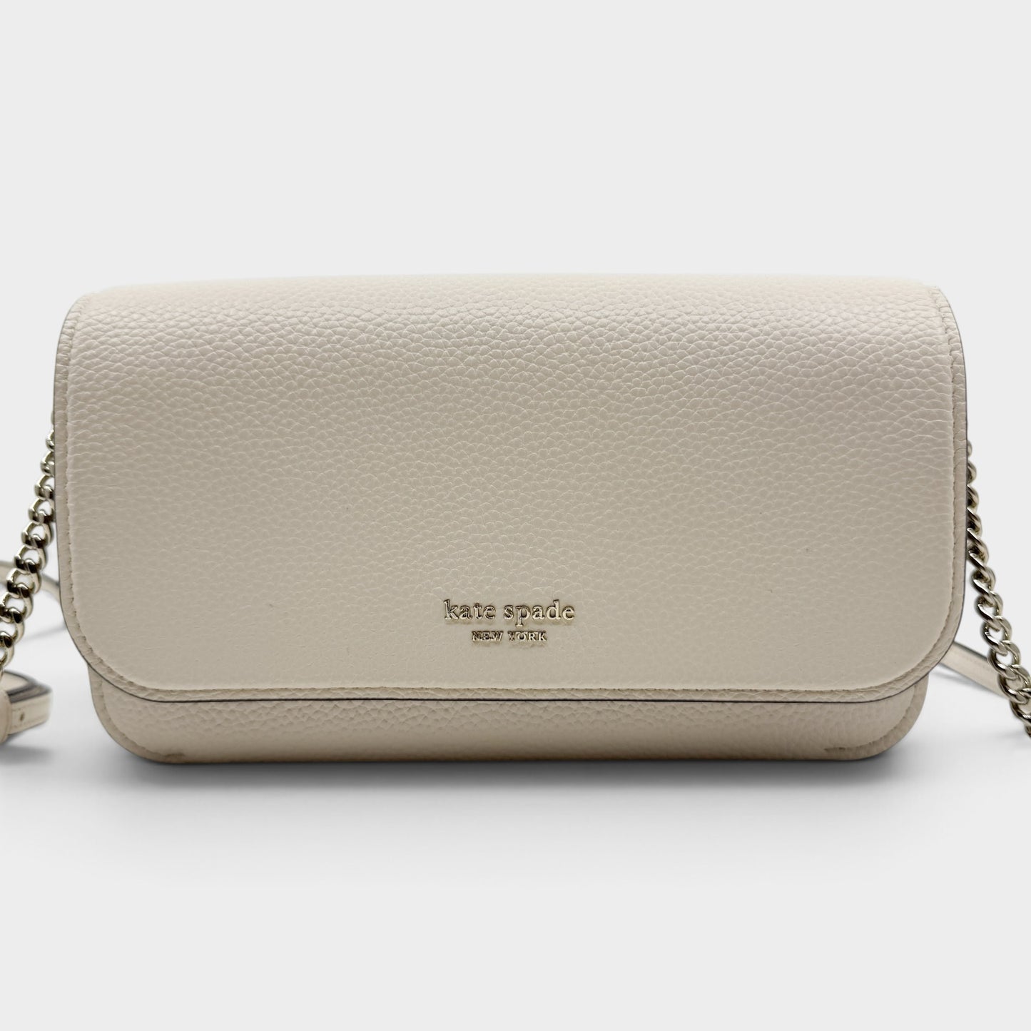 Kate Spade Off White Leather Ava Wallet Crossbody Bag