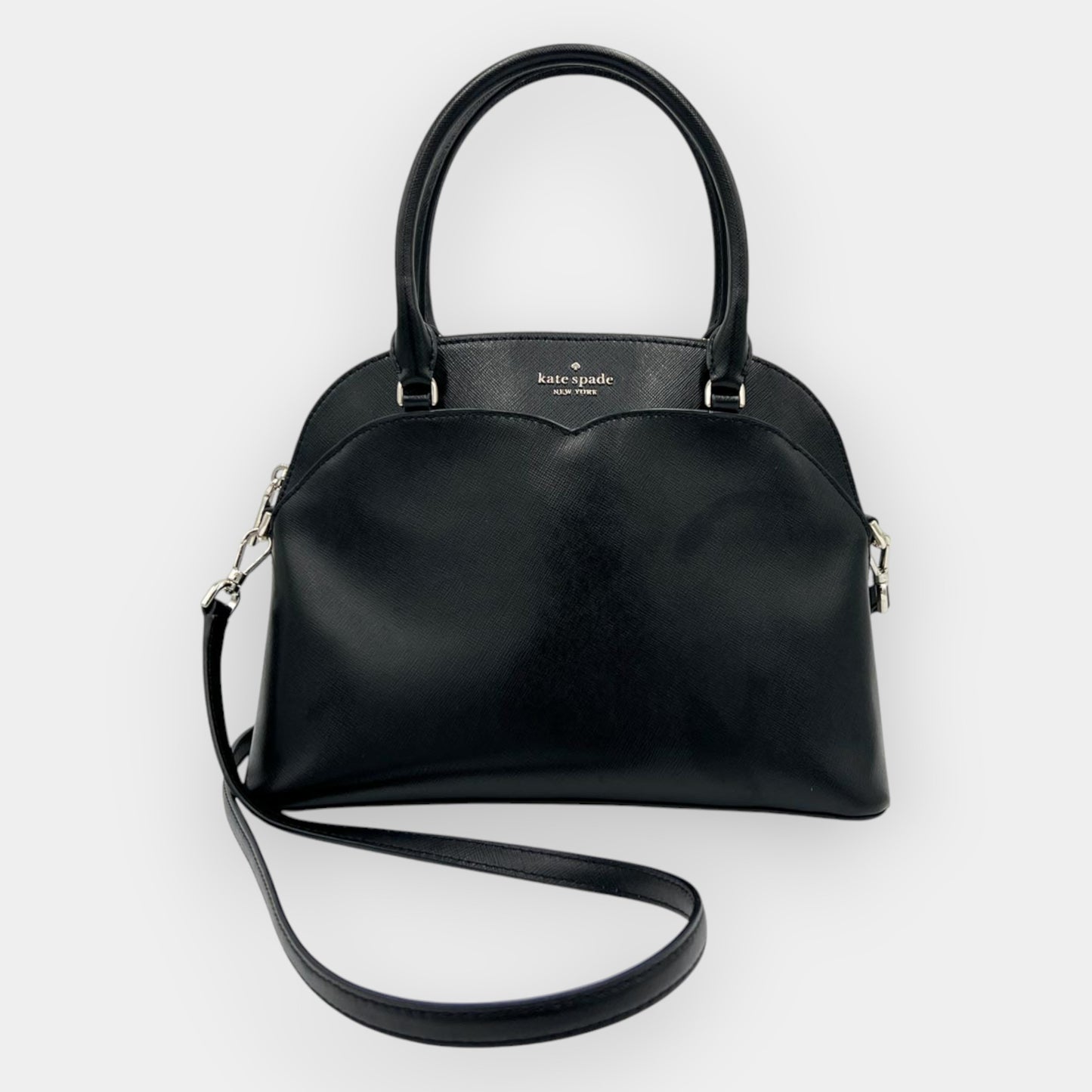 Kate Spade NY Black Saffiano Leather Top Handle Tote Bag