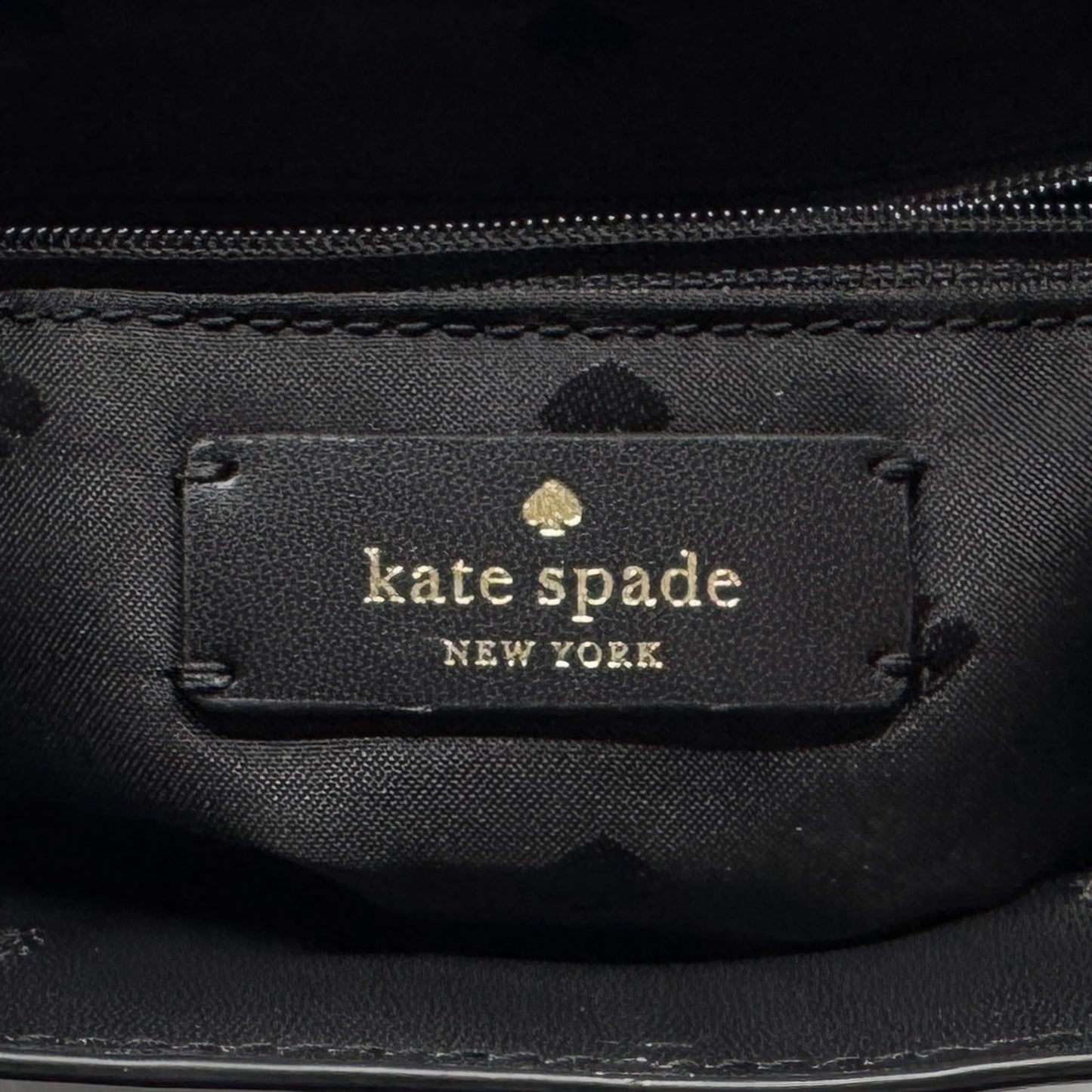 Kate Spade NY Black Leather Kristi Medium Flap Backpack [NEW]