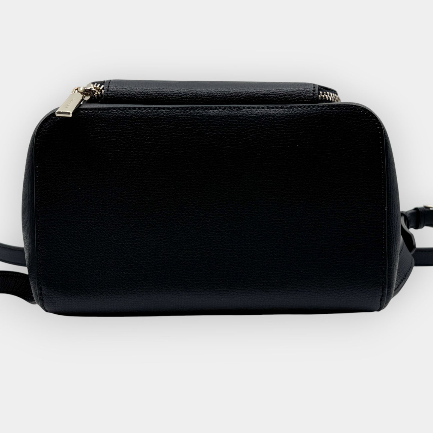 Kate Spade NY Black Leather Kristi Medium Flap Backpack [NEW]