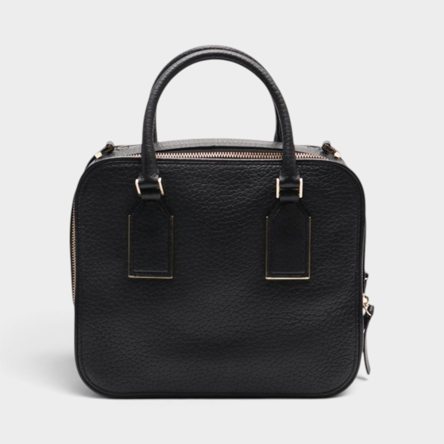 Kate Spade Black Grained Leather Cecil Court Elia Satchel Bag