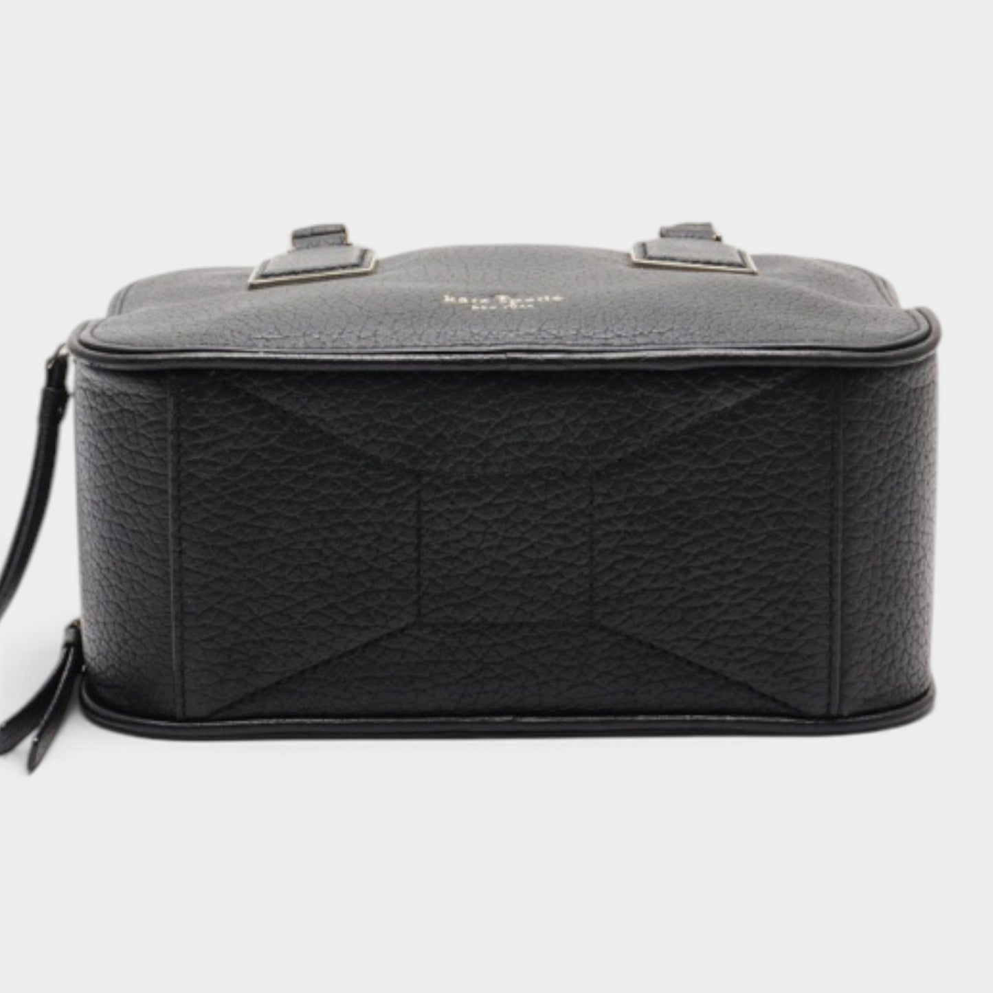 Kate Spade Black Grained Leather Cecil Court Elia Satchel Bag