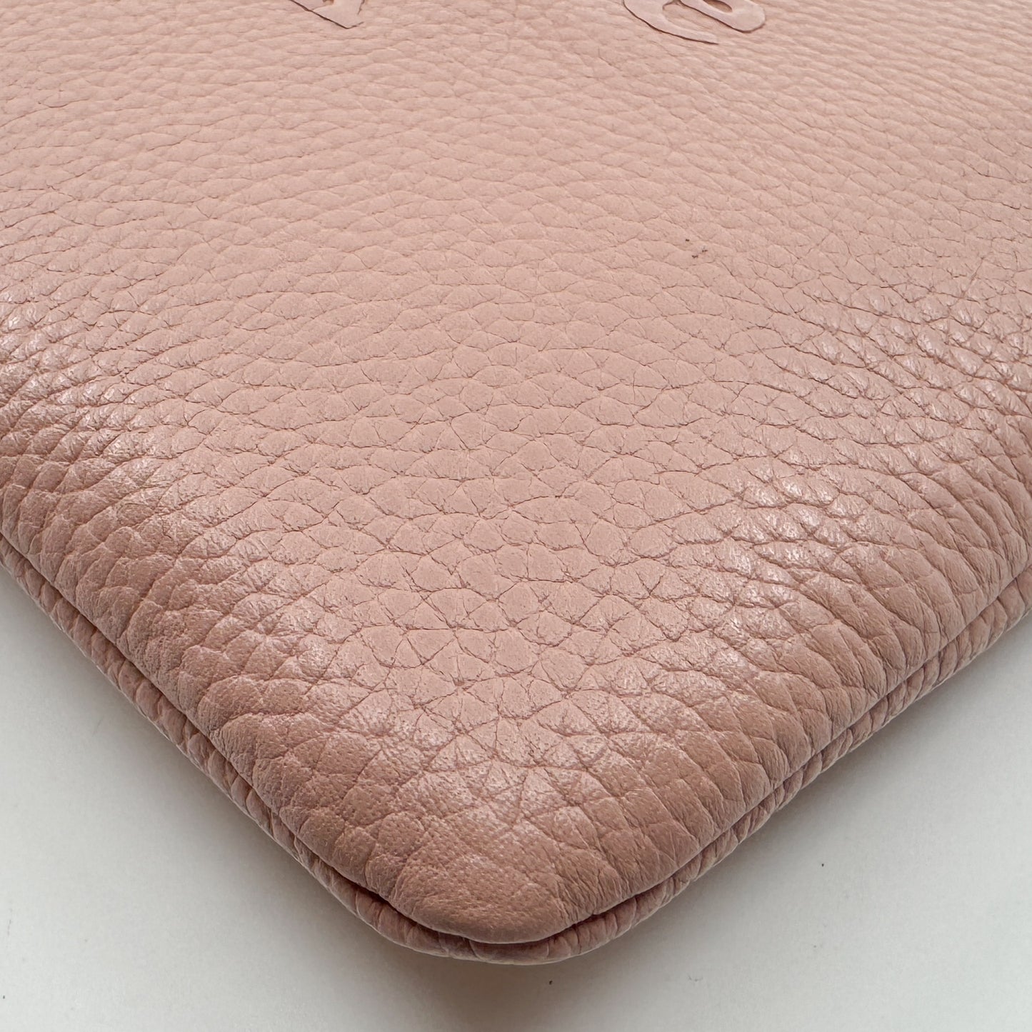 Kate Spade NY Blush Pink Leather Zip Clutch Bag
