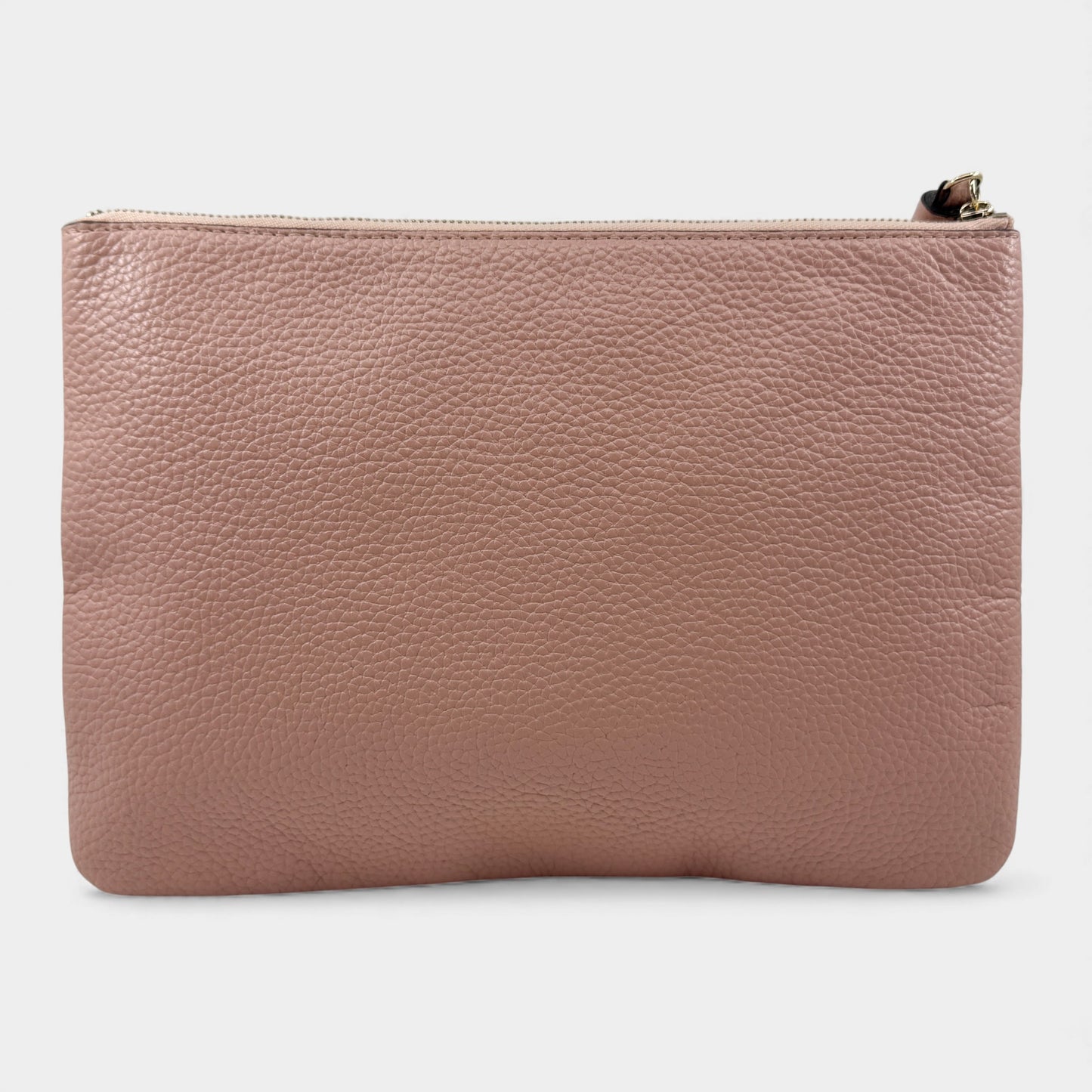 Kate Spade NY Blush Pink Leather Zip Clutch Bag