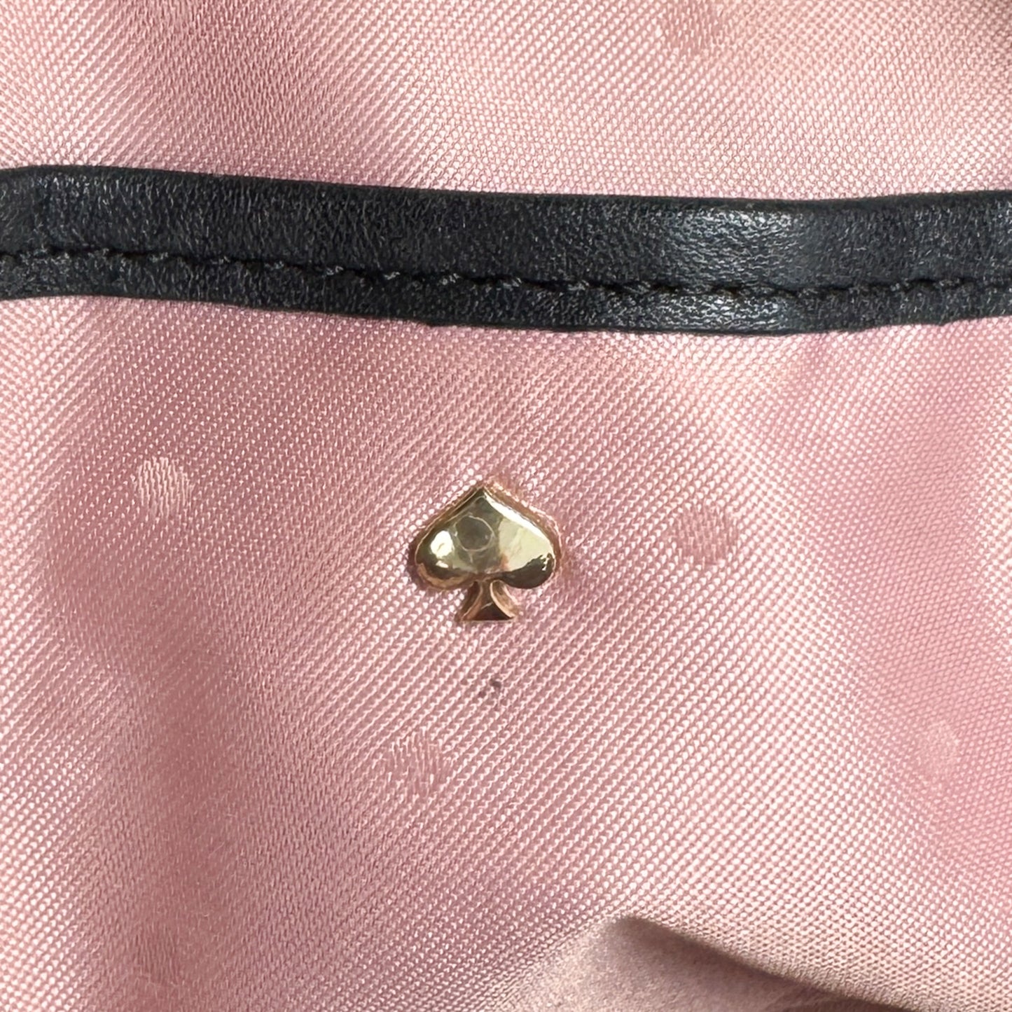 Kate Spade NY Black Quilted Leather Crossbody Top Handle Bag