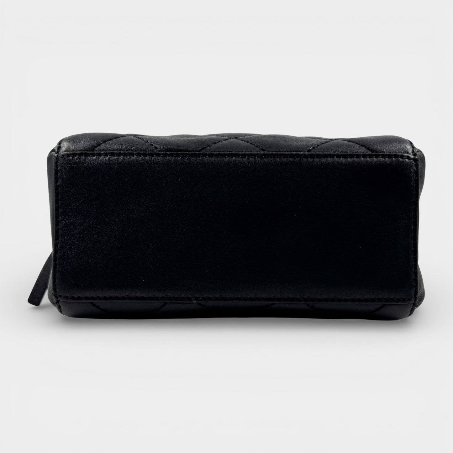 Kate Spade NY Black Quilted Leather Crossbody Top Handle Bag