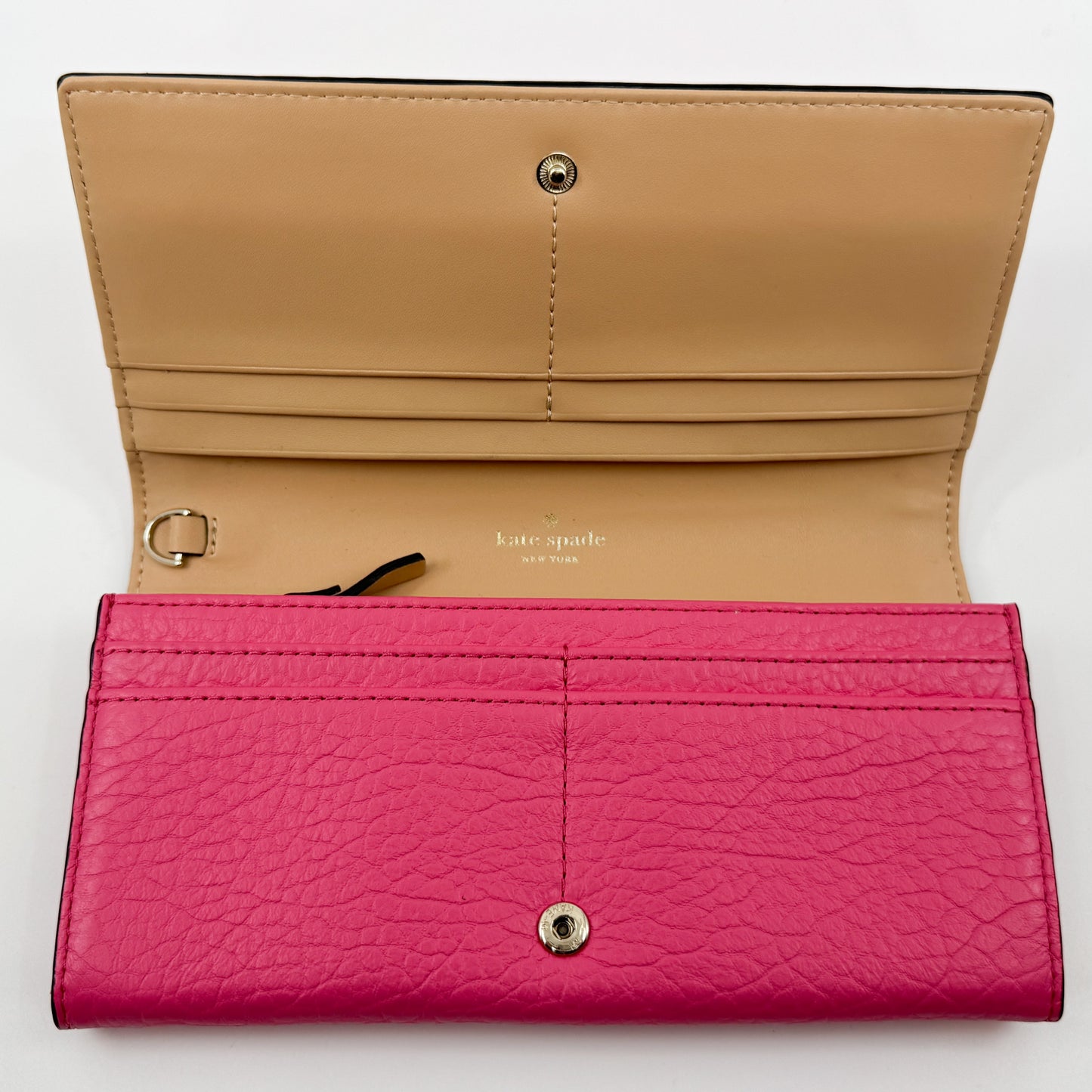 Kate Spade Bright Pink Laser Cut Perry Lane Wristlet Wallet