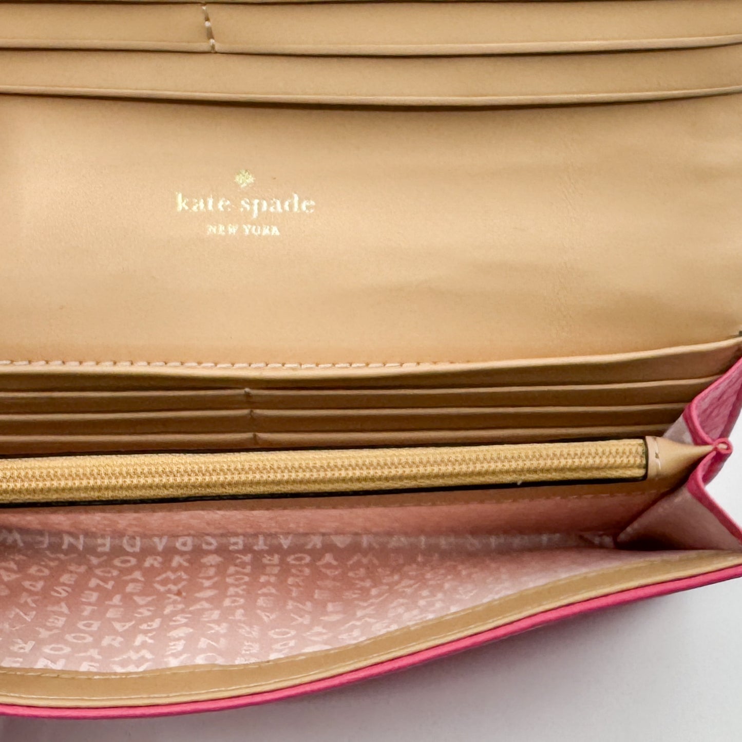 Kate Spade Bright Pink Laser Cut Perry Lane Wristlet Wallet