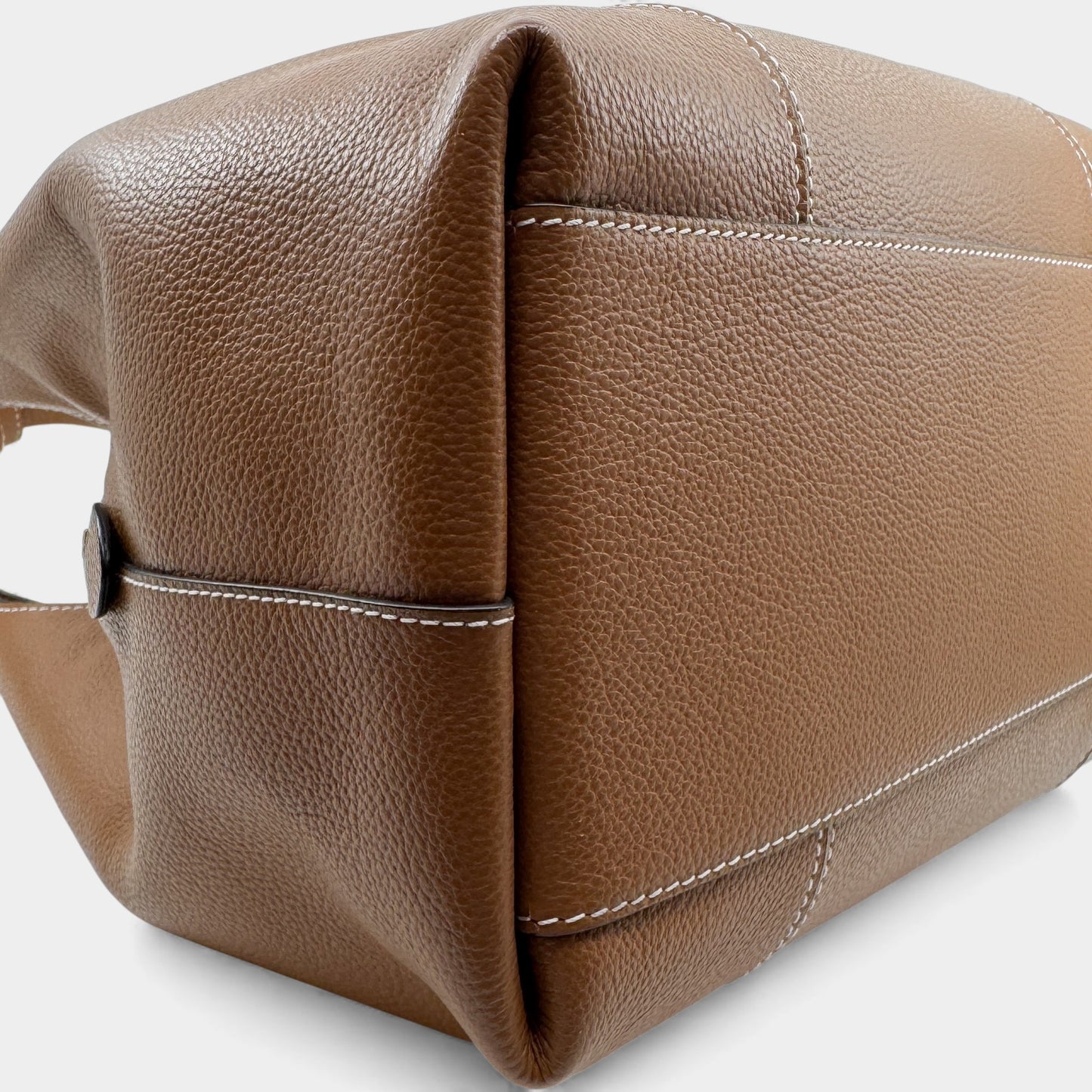 Le Tanneur Juliette Tan Brown Leather Shoulder Bag