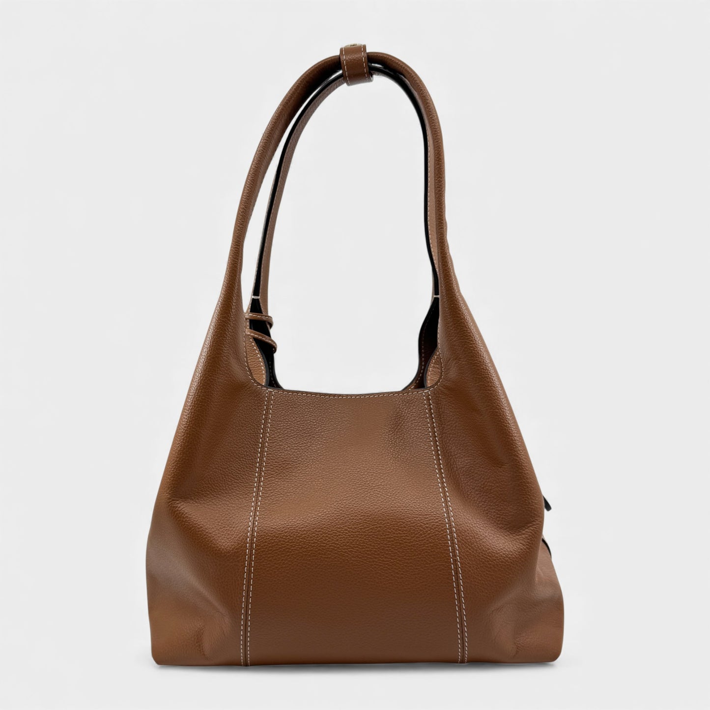 Le Tanneur Juliette Tan Brown Leather Shoulder Bag