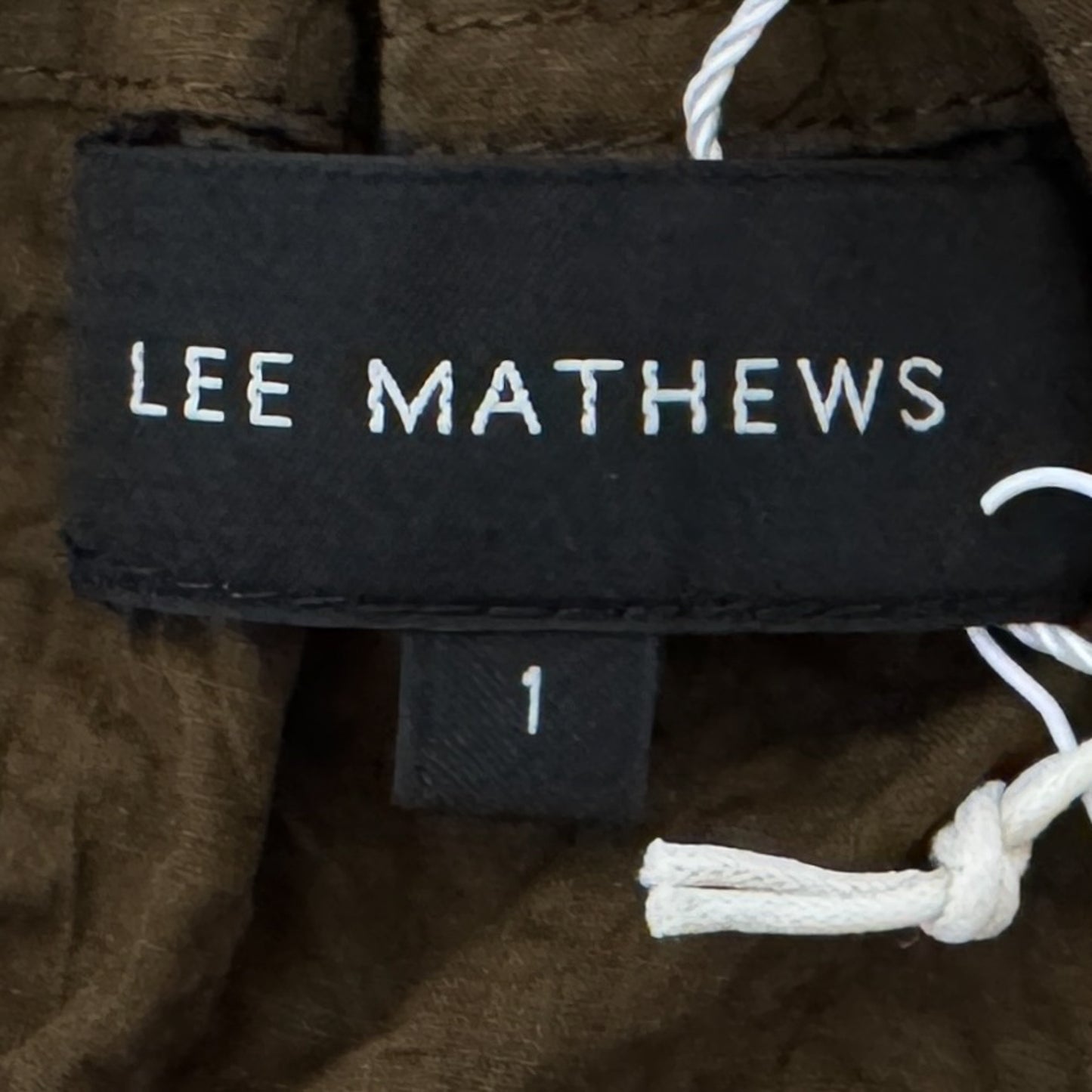 Lee Mathews Walnut Brown 100% Cotton Alma Midi Dress 1 ~ AU8-10 [NEW]