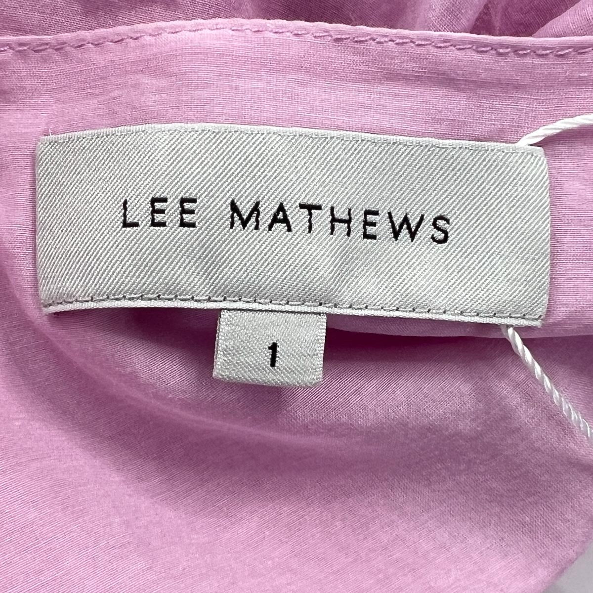 Lee Mathews Pink Cotton & Silk Ruffle Dress 1 ~ AU8