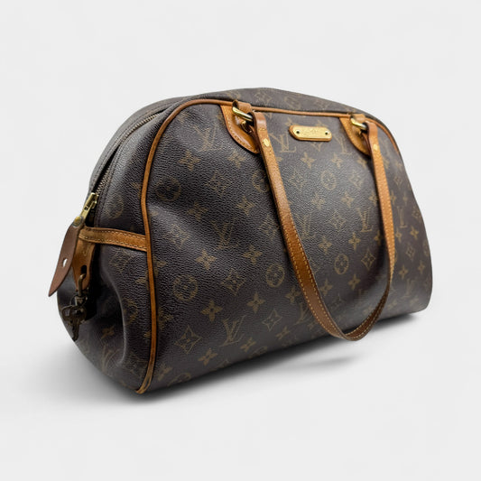 Louis Vuitton Montorgueil PM Coated Canvas Top Handle Bag