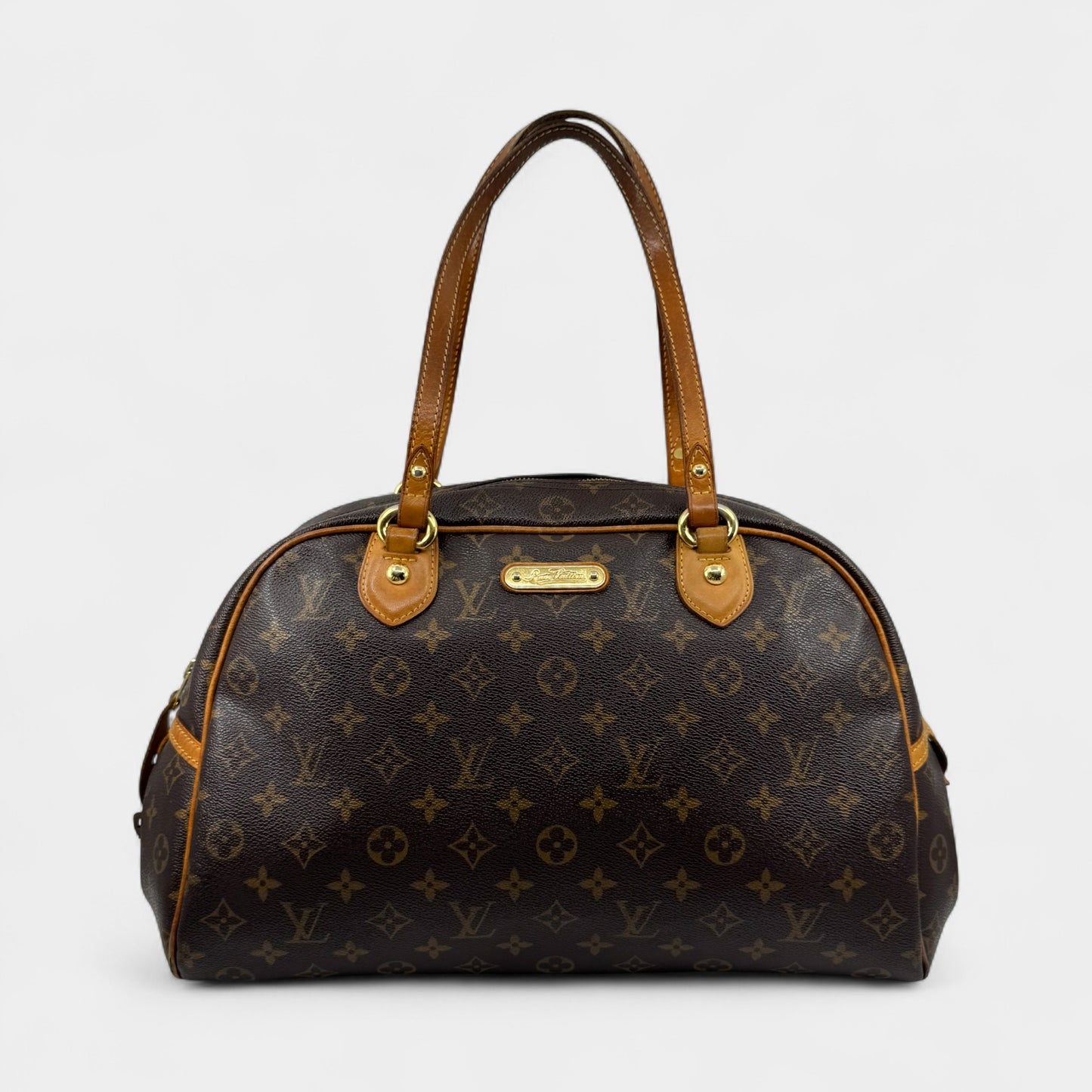 Louis Vuitton Montorgueil PM Coated Canvas Top Handle Bag