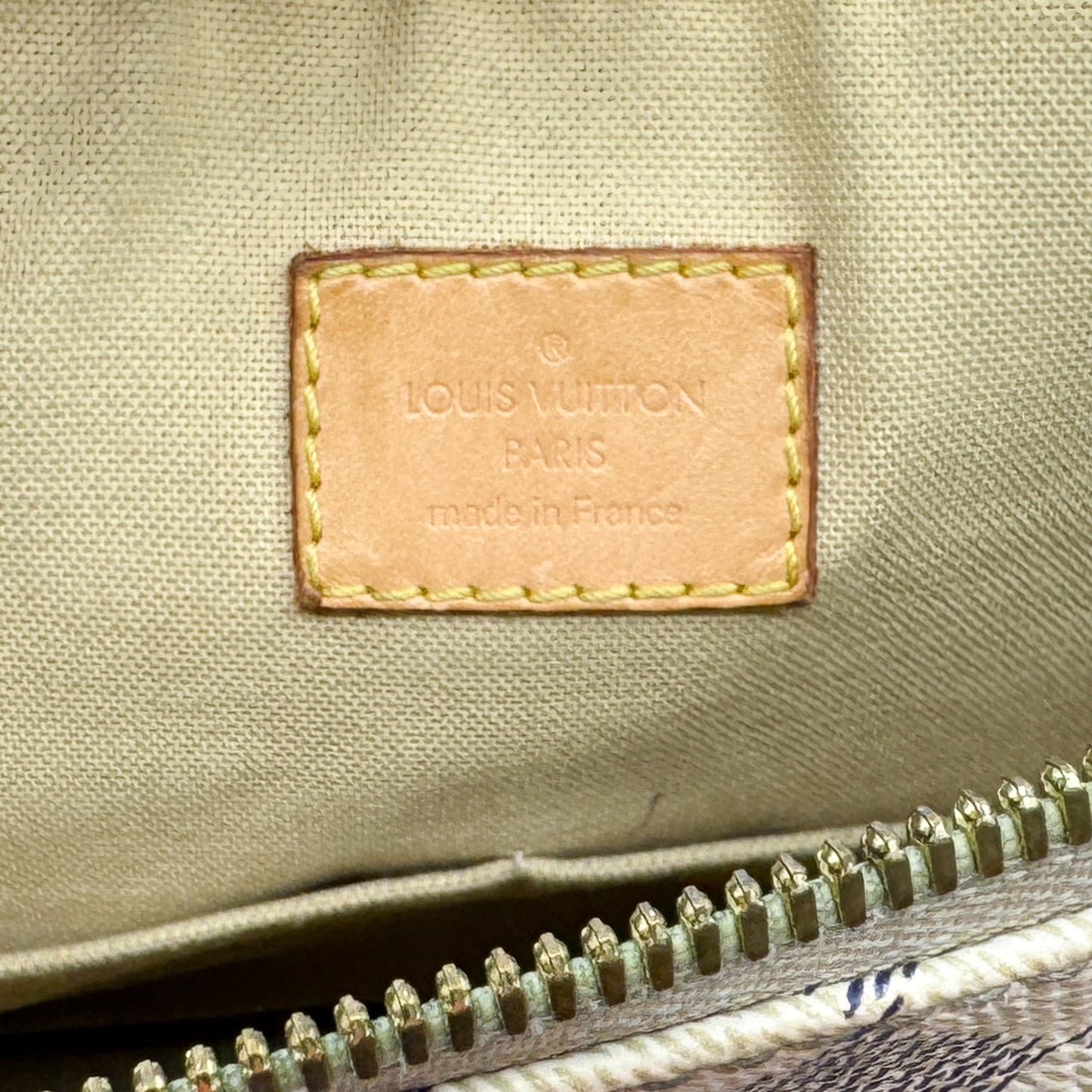 Louis Vuitton Damier Azur Canvas & Vachetta Leather Figheri PM Tote Bag