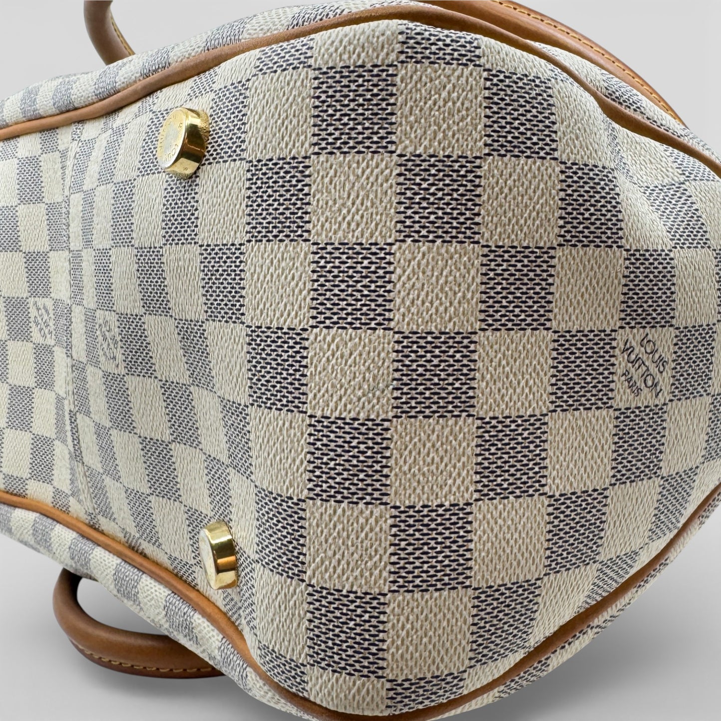 Louis Vuitton Damier Azur Canvas & Vachetta Leather Figheri PM Tote Bag
