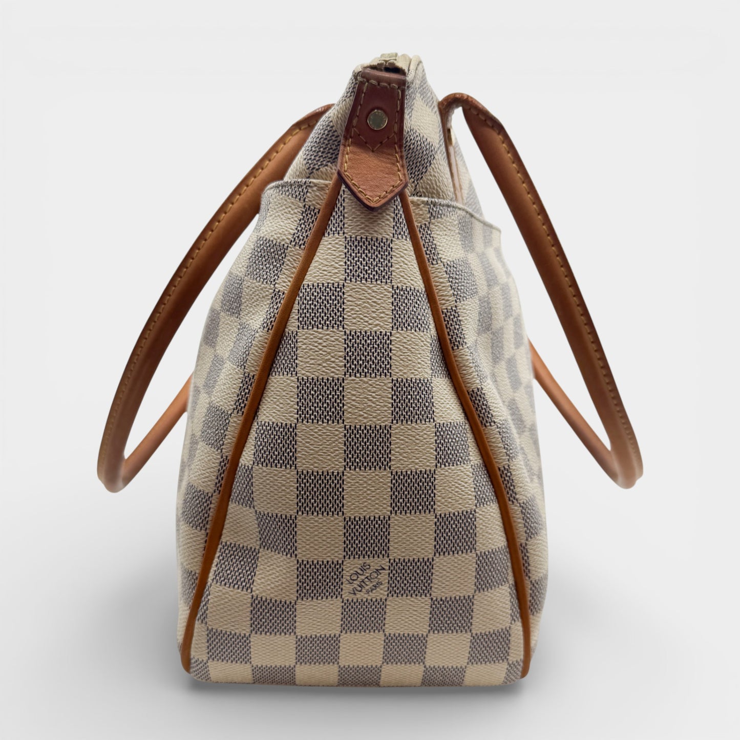 Louis Vuitton Damier Azur Canvas & Vachetta Leather Figheri PM Tote Bag