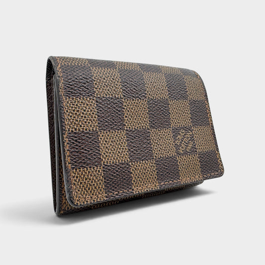 Louis Vuitton Damier Ebene Coated Canvas Card Holder