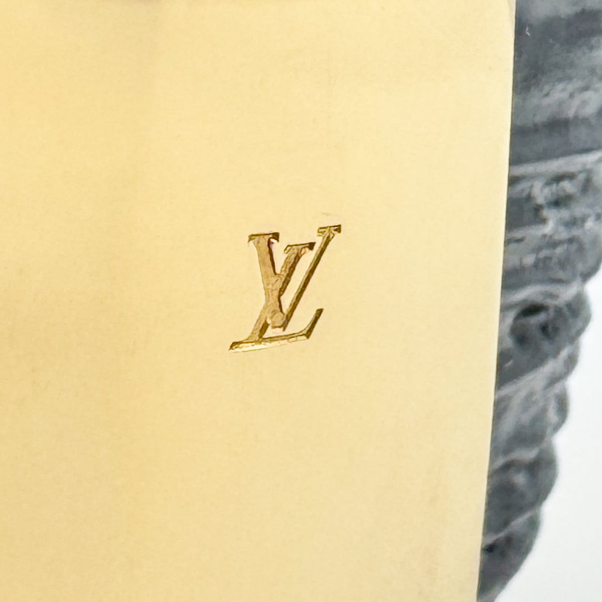 Louis Vuitton My Epi Two-Tone Gold Black Metal Wide Hinged Cuff Bracelet Italy
