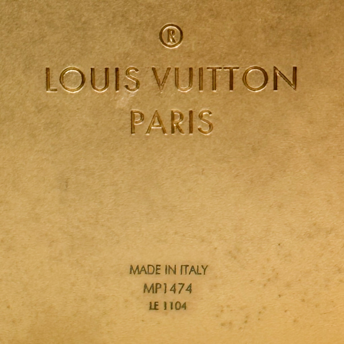 Louis Vuitton My Epi Two-Tone Gold Black Metal Wide Hinged Cuff Bracelet Italy