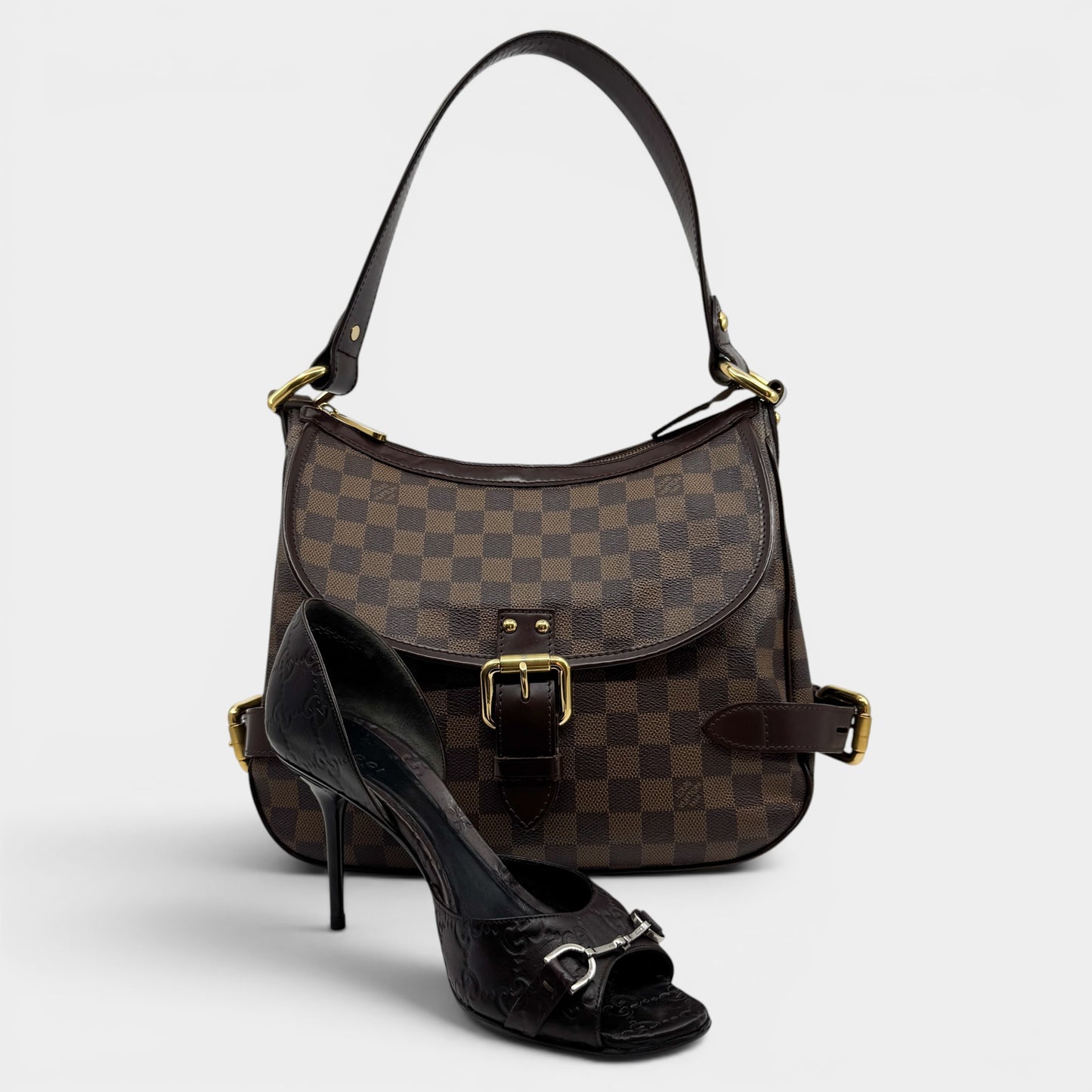 Louis Vuitton Damier Ebene Highbury Hobo Bag [2008]