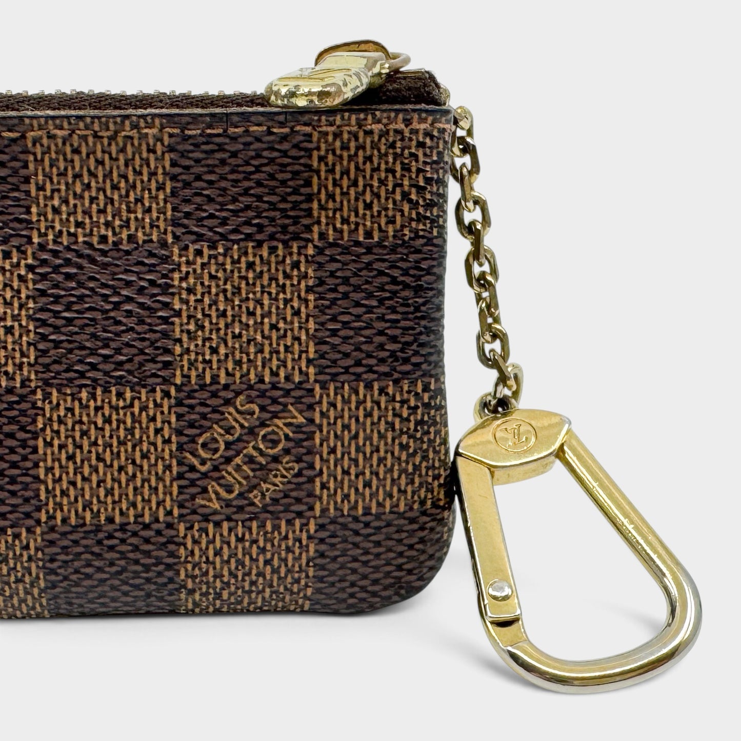 Louis Vuitton Damier Ebene Key Pouch Pochette Clés