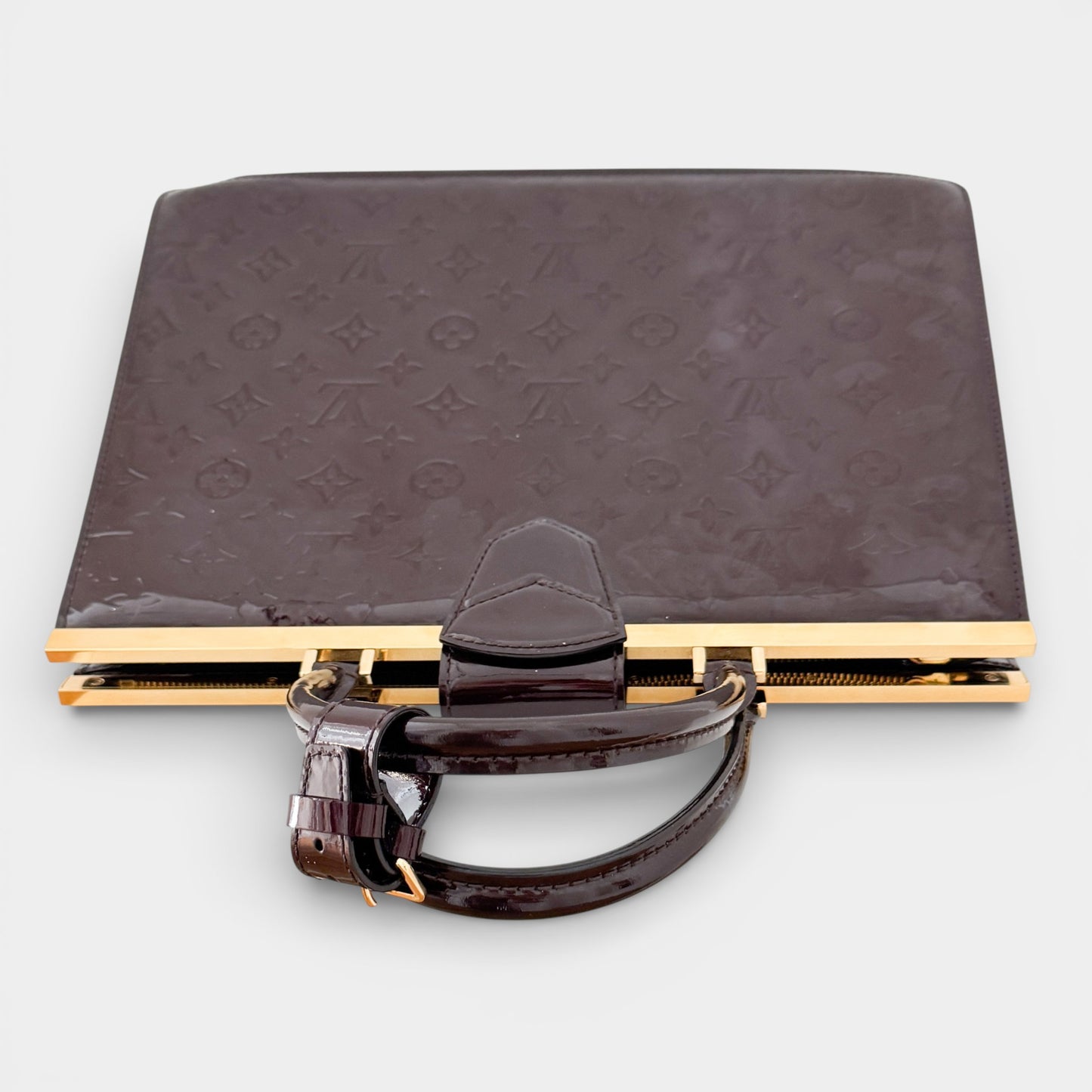 Louis Vuitton Vintage Amarante Monogram Vernis Leather Deesse GM Bag