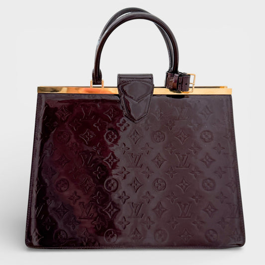 Louis Vuitton Vintage Amarante Monogram Vernis Leather Deesse GM Bag