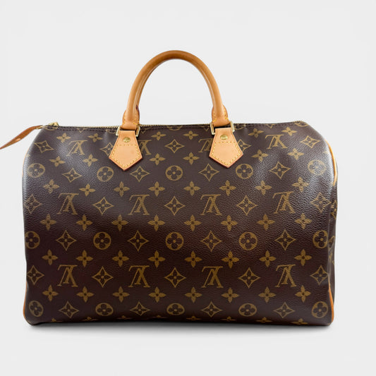 Louis Vuitton Vintage Speedy 35 Monogram Canvas Bag