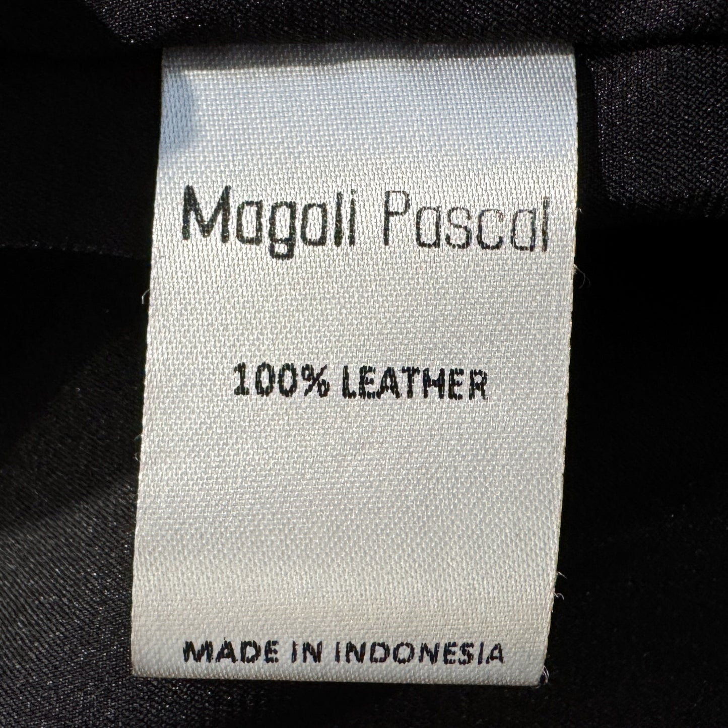 Magali Pascal Black Lambs Leather Round Neck Jacket AU8 ~ Small