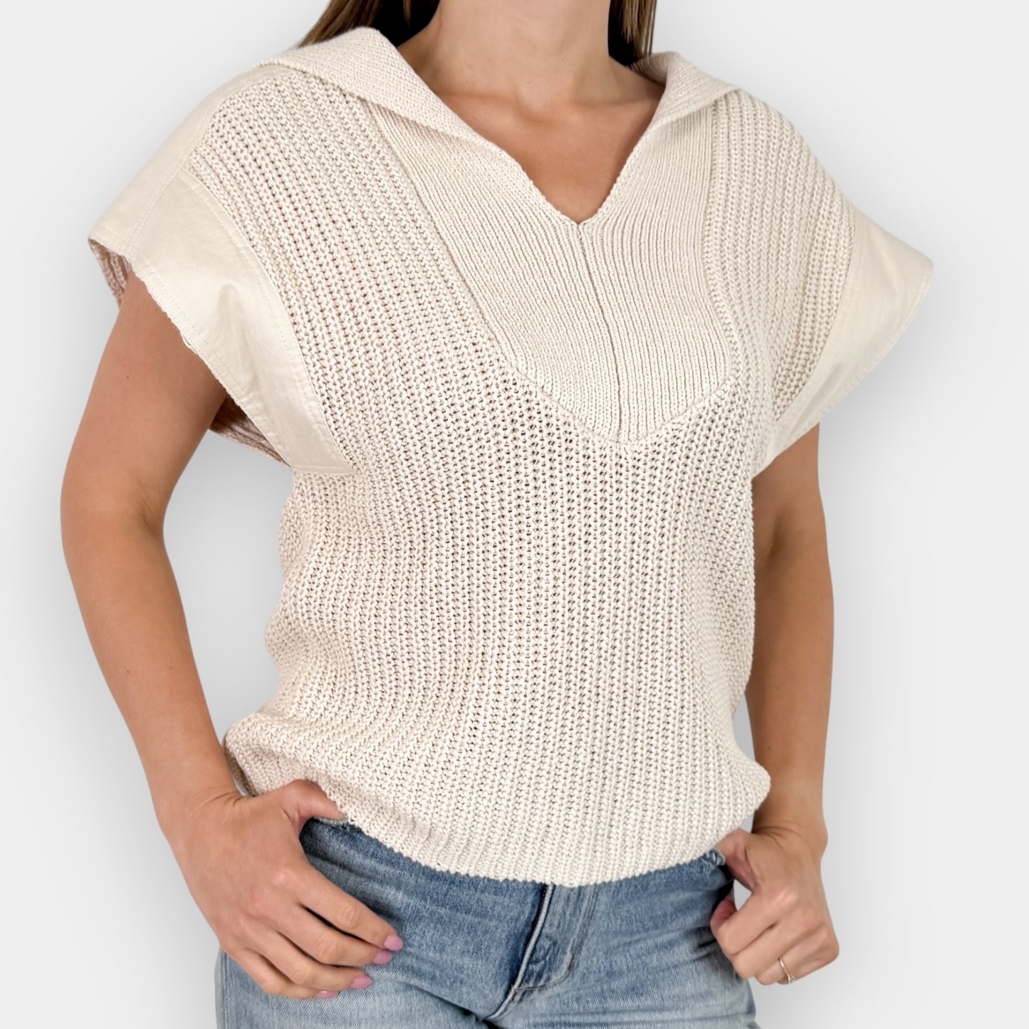 By Malene Birger Cream Kiko Knit Sweater Top Medium ~ AU10-12 [NEW]