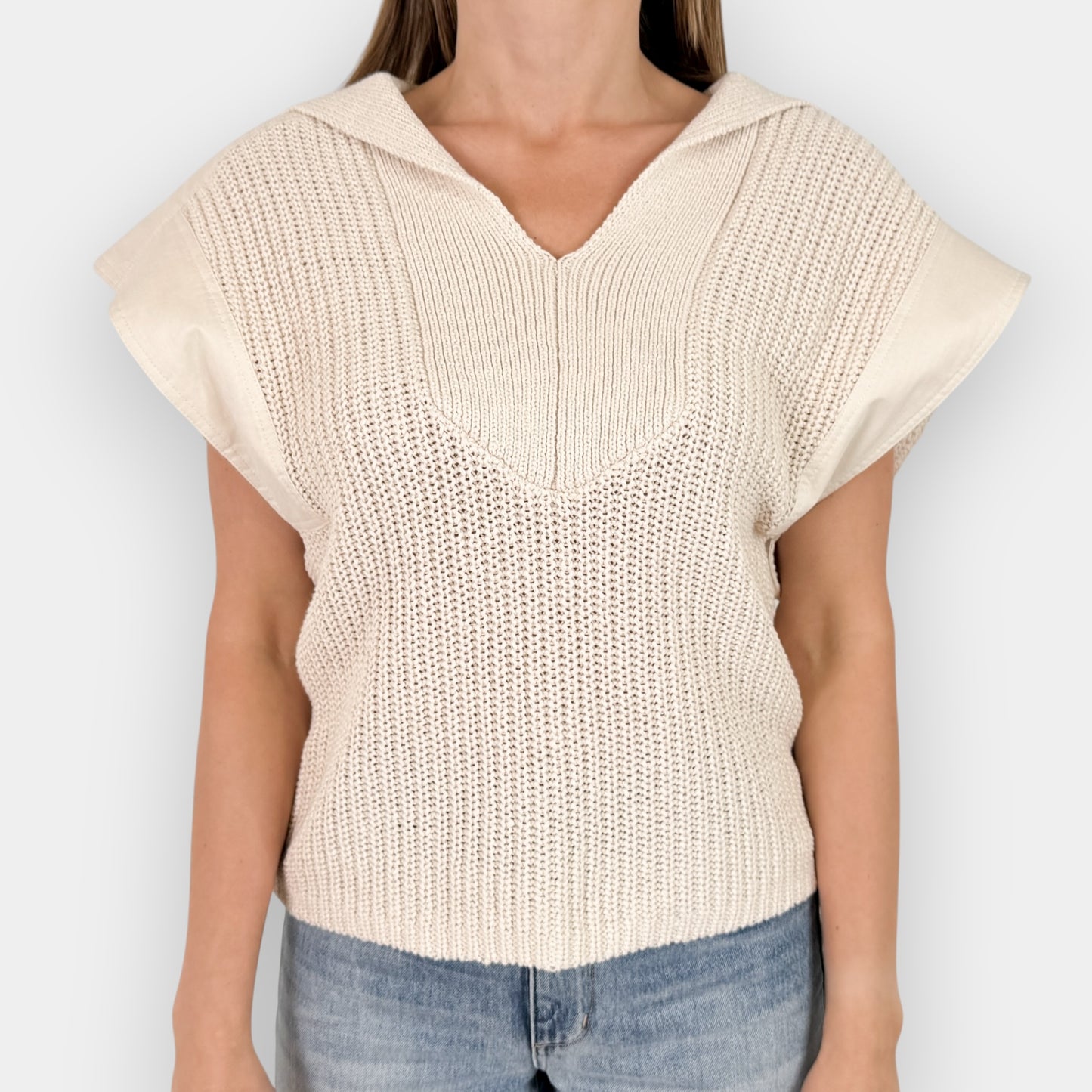 By Malene Birger Cream Kiko Knit Sweater Top Medium ~ AU10-12 [NEW]