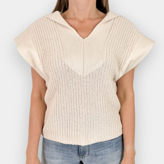 By Malene Birger Cream Kiko Knit Sweater Top Medium ~ AU10-12 [NEW]