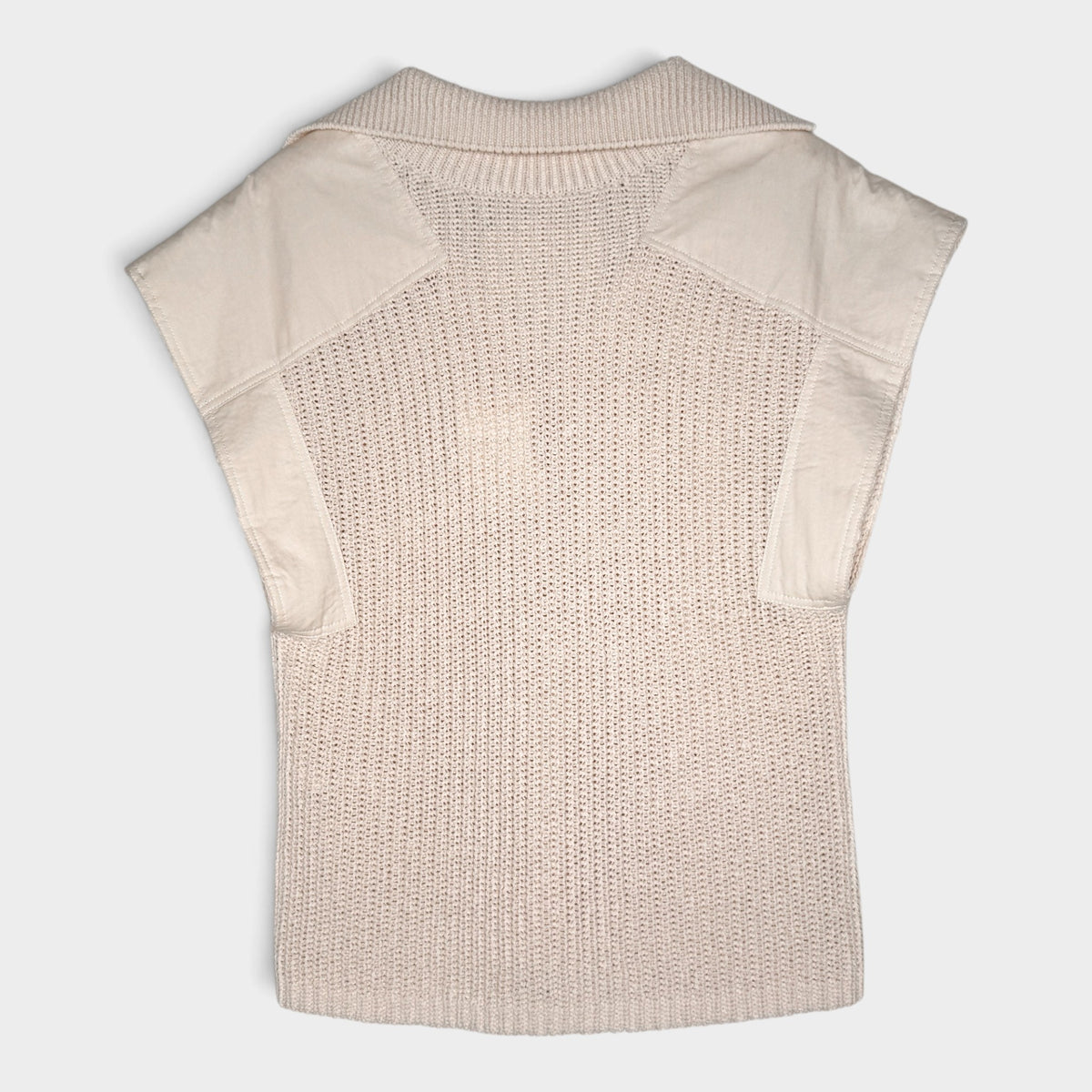 By Malene Birger Cream Kiko Knitted Vest Jumper Medium ~ AU10-12