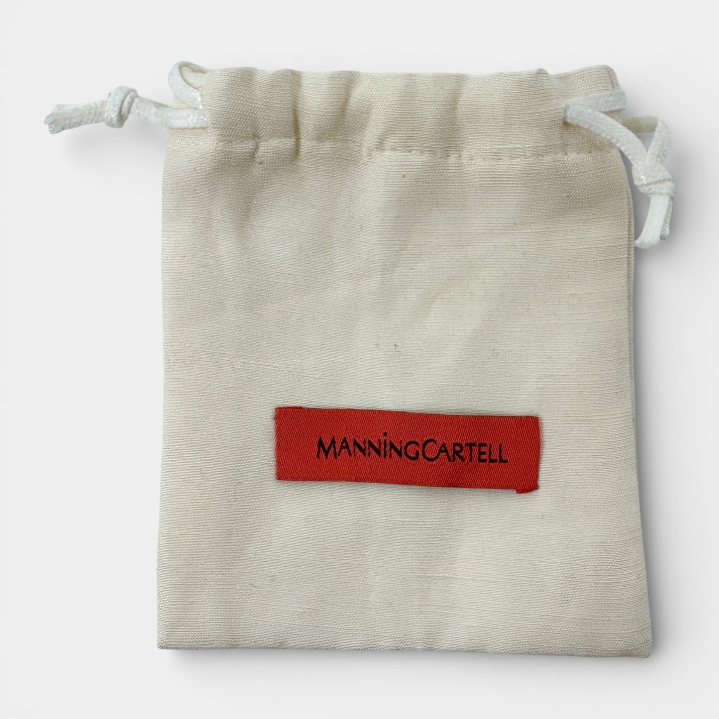 Manning Cartell Gold Tone Metal & Beige Resin Chunky Link Earrings