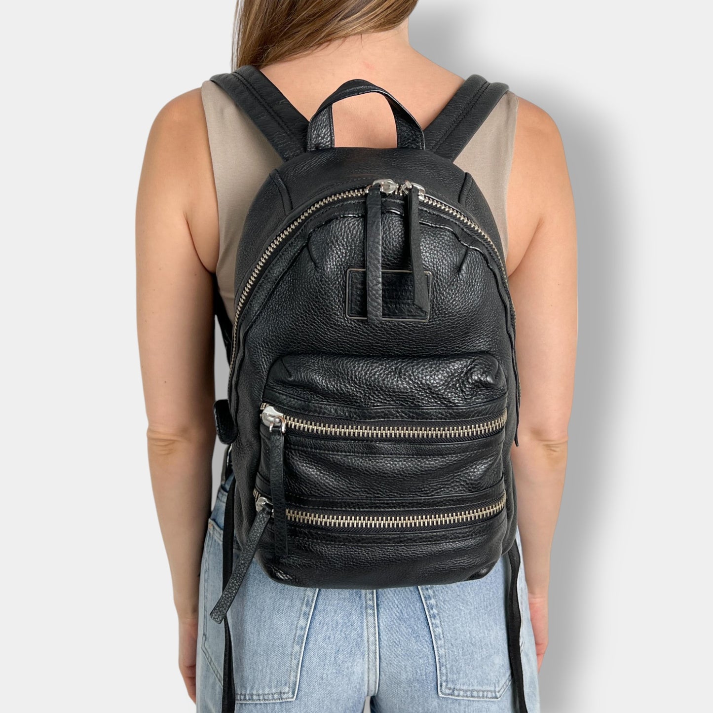 Marc by Marc Jacobs 'Too Hot To Handle' Black Leather Backpack Bag