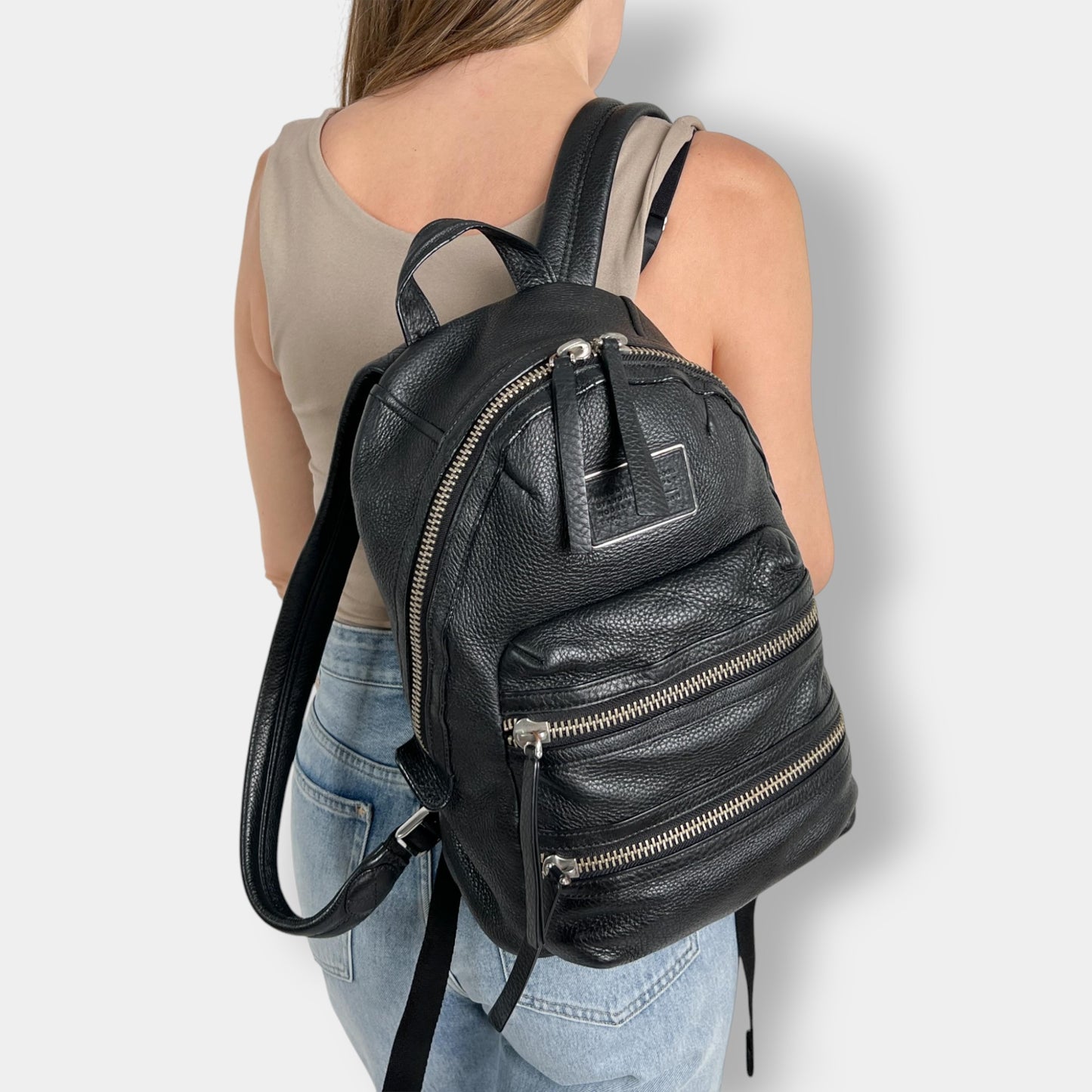 Marc by Marc Jacobs 'Too Hot To Handle' Black Leather Backpack Bag