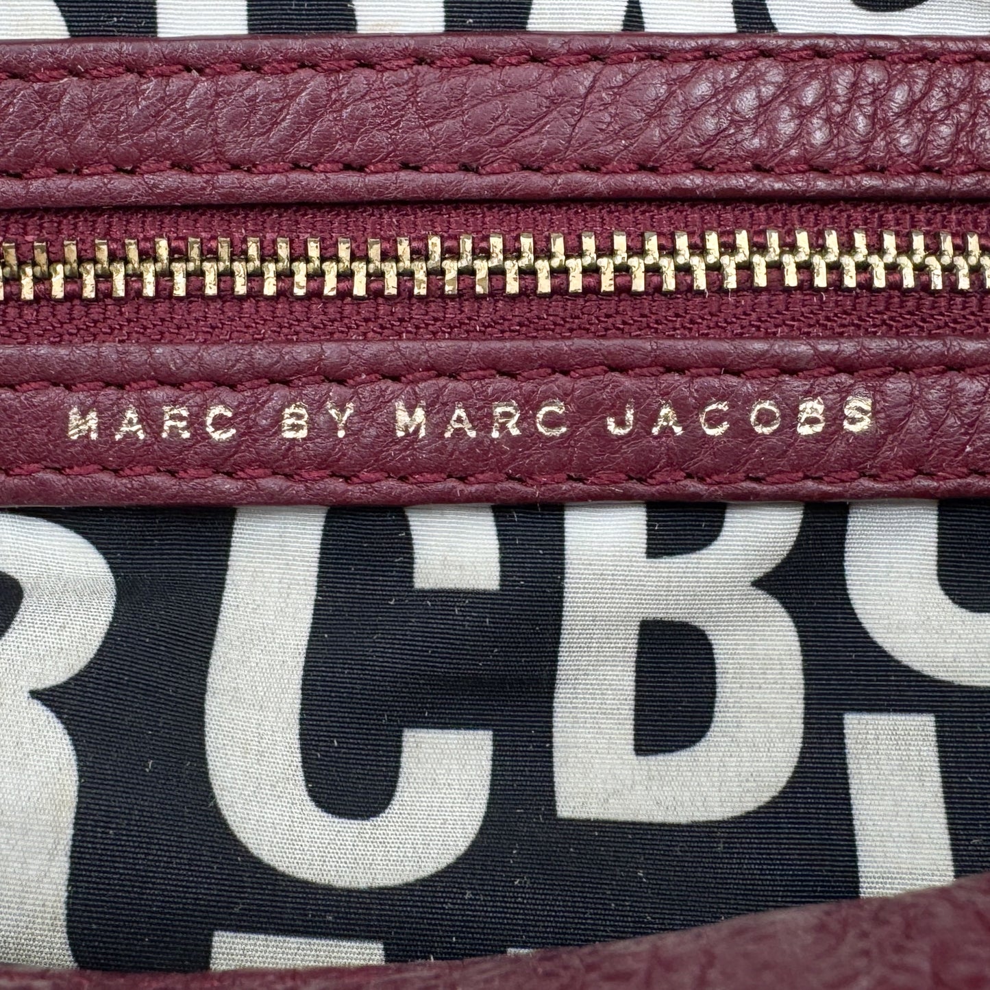 Marc by Marc Jacobs Y2K Burgundy Leather Classic Crossbody Bag