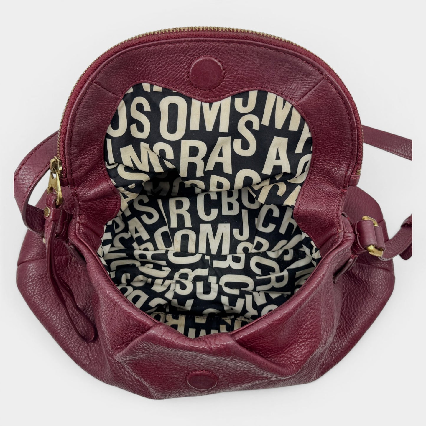 Marc by Marc Jacobs Y2K Burgundy Leather Classic Crossbody Bag