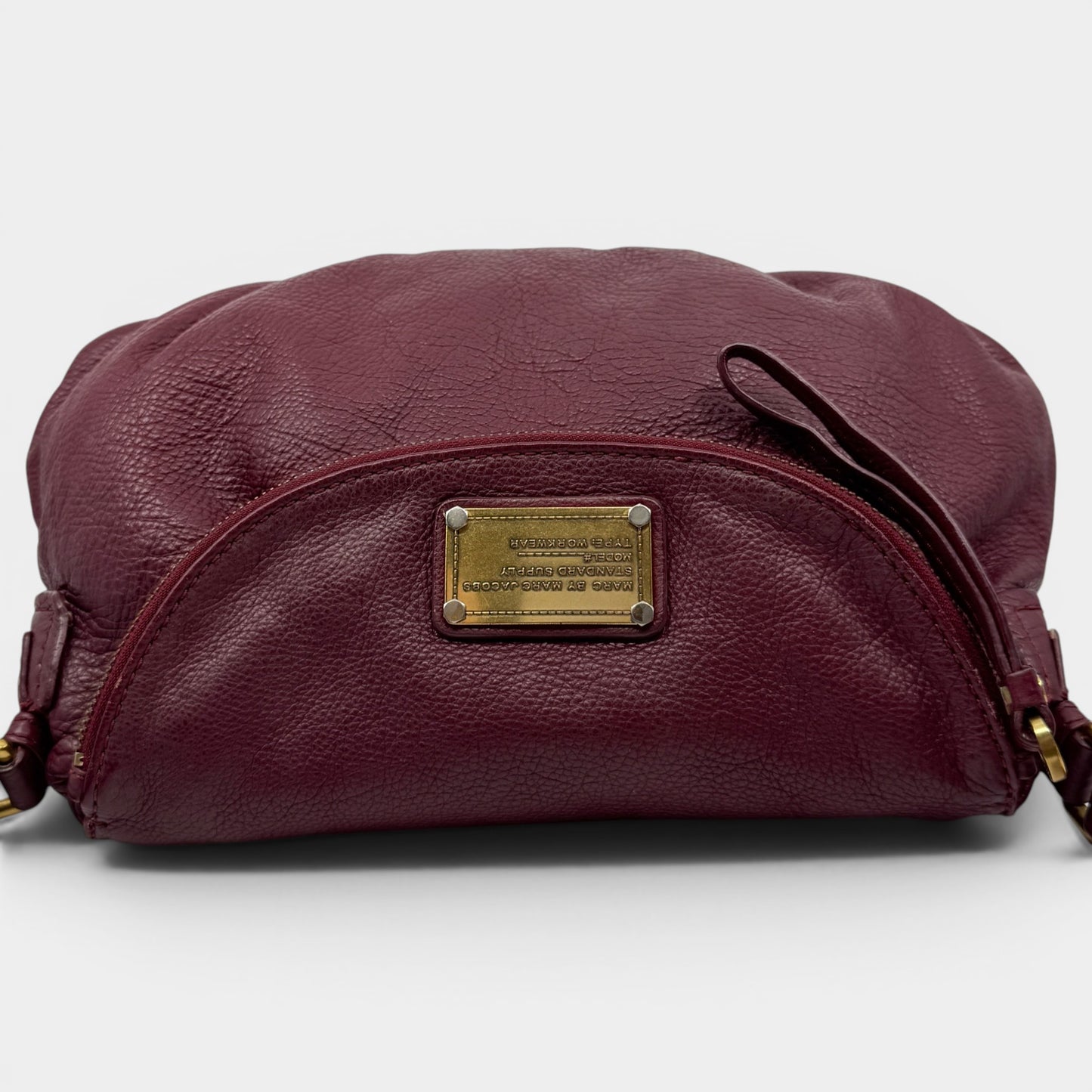 Marc by Marc Jacobs Y2K Burgundy Leather Classic Crossbody Bag