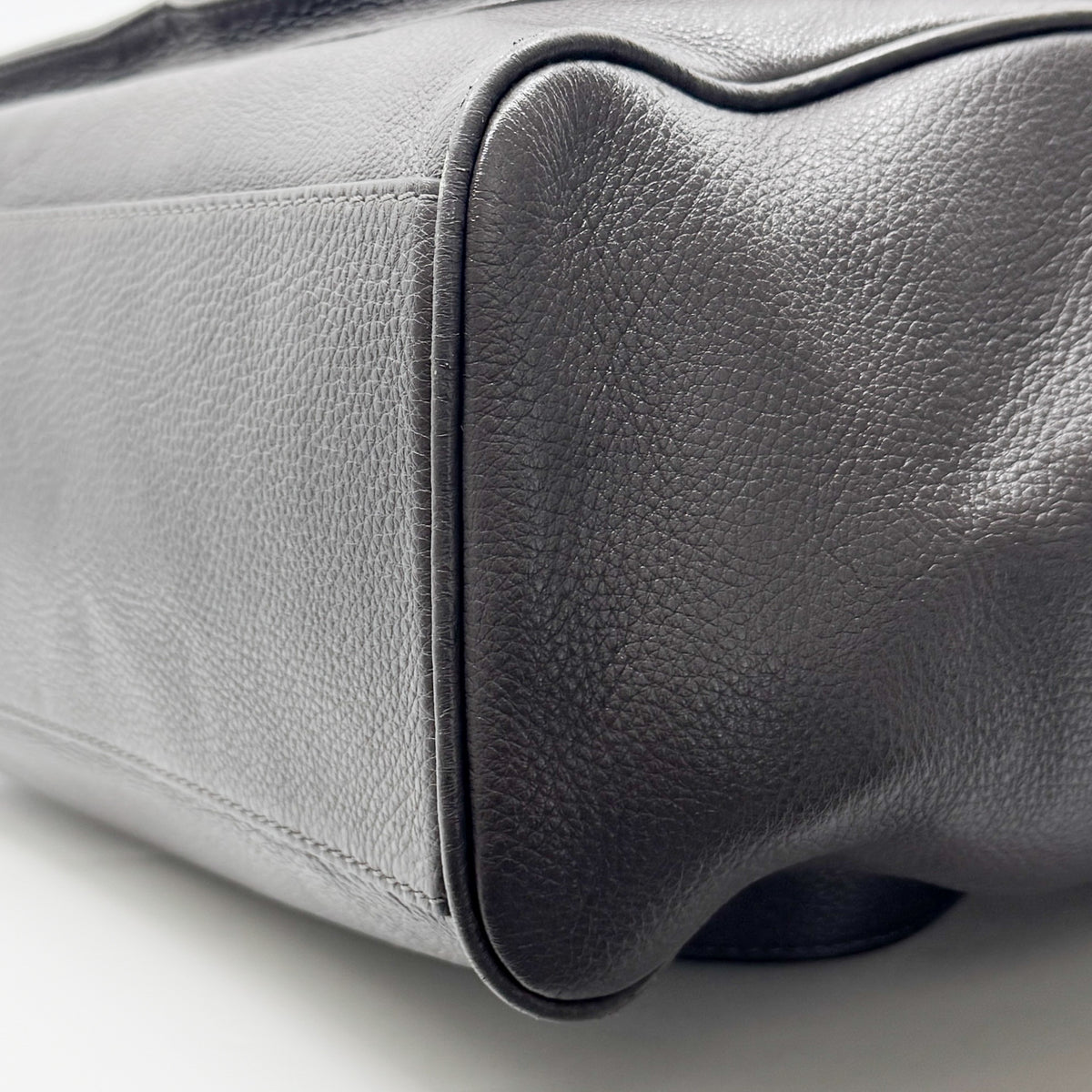 Marc by Marc Jacobs Bianca Hayley Grey Taupe Leather Pocket Shoulder Tote Bag
