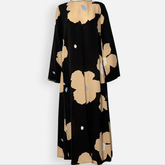Marimekko X Hilbertti Lennokki Flower Long A-Line Dress EU38 ~ AU10
